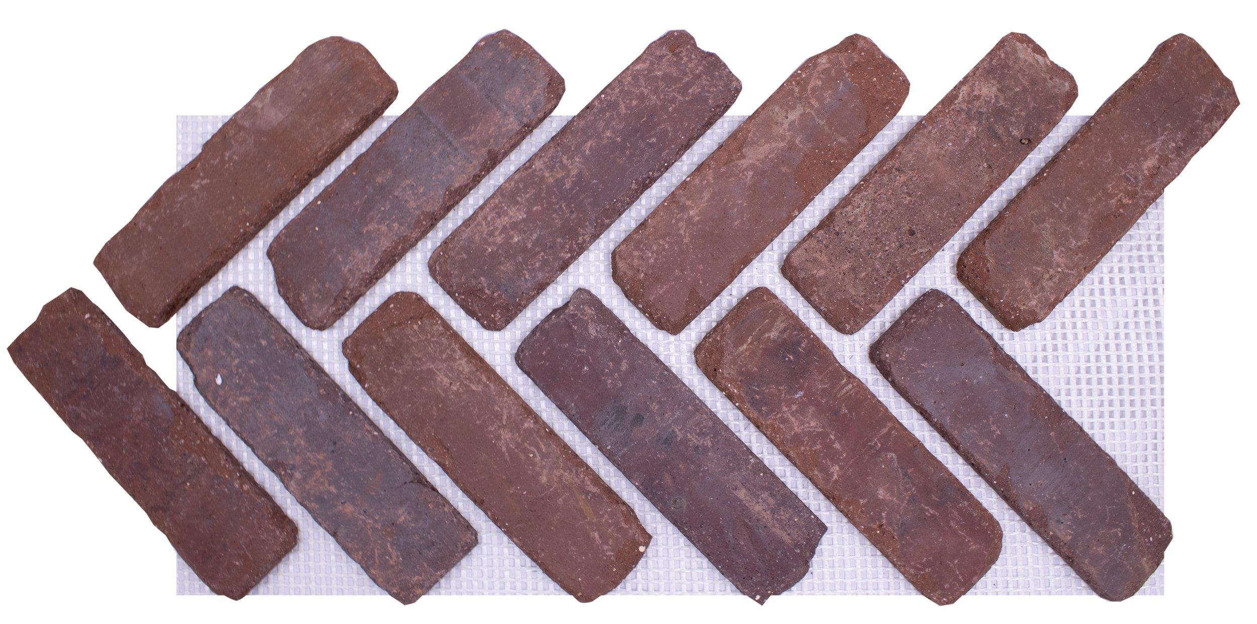 Boston Mill Thin Brick Herringbone Panel