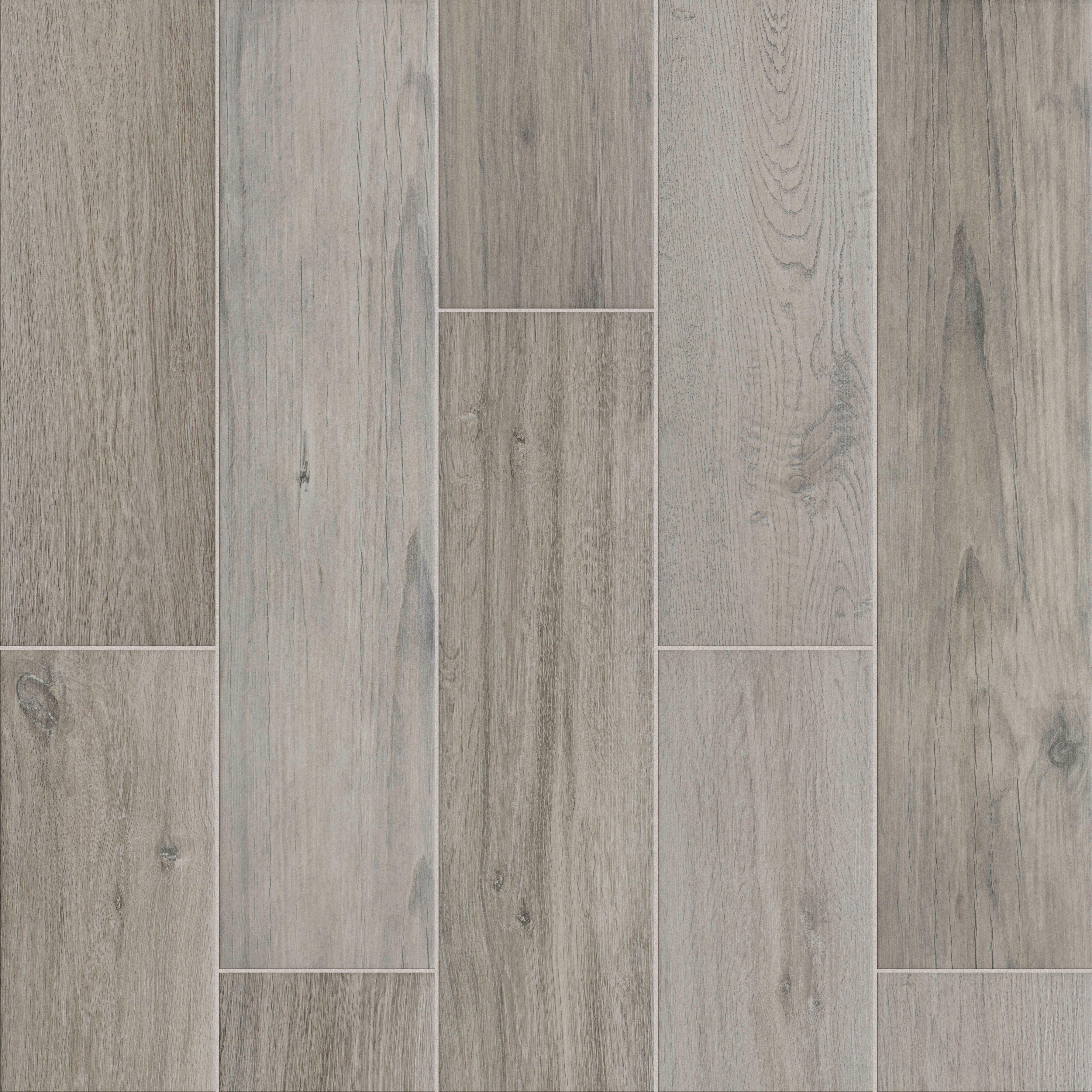 Willow Creek Gray Wood Plank Matte Porcelain Tile