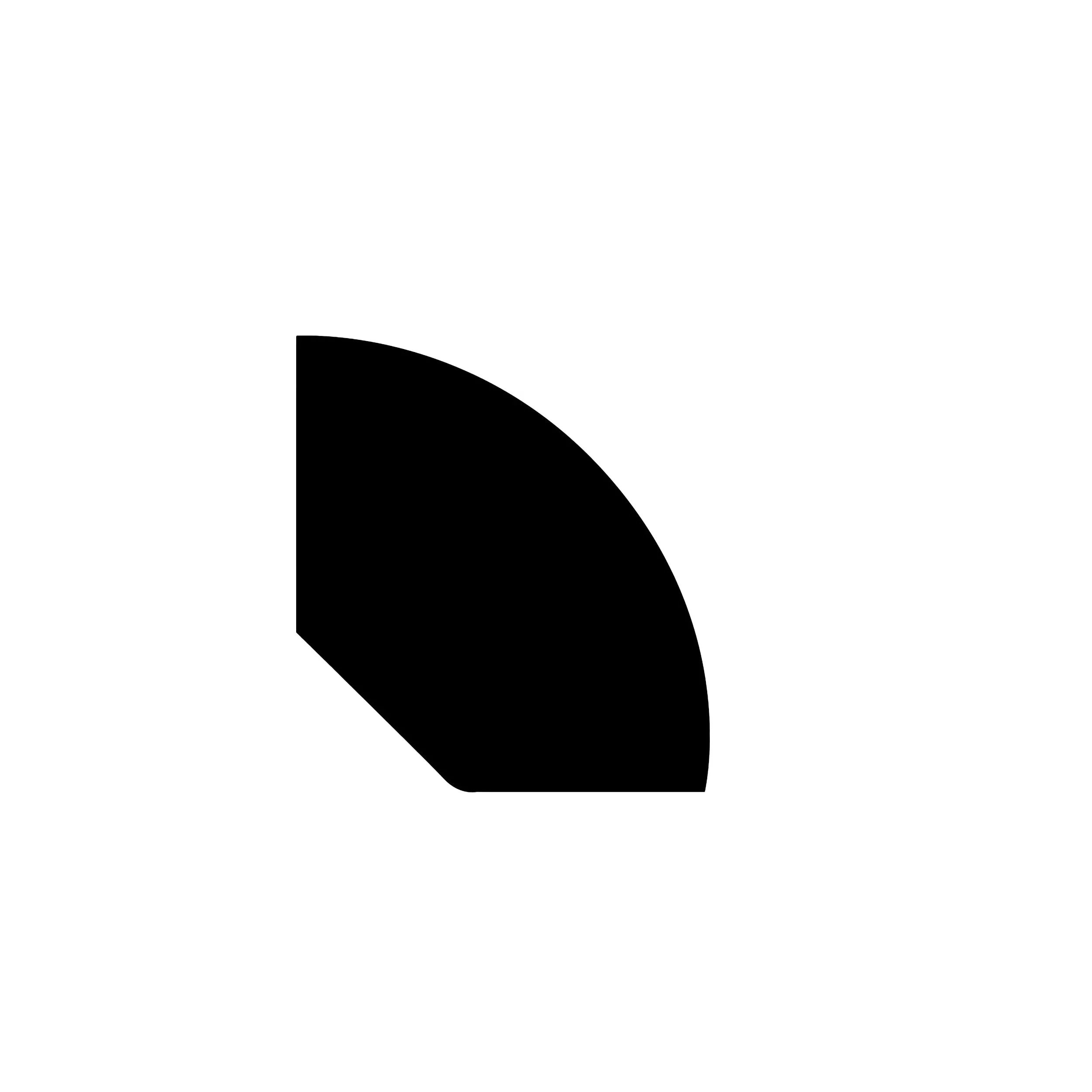 White Linear MDF 94in. Quarter Round