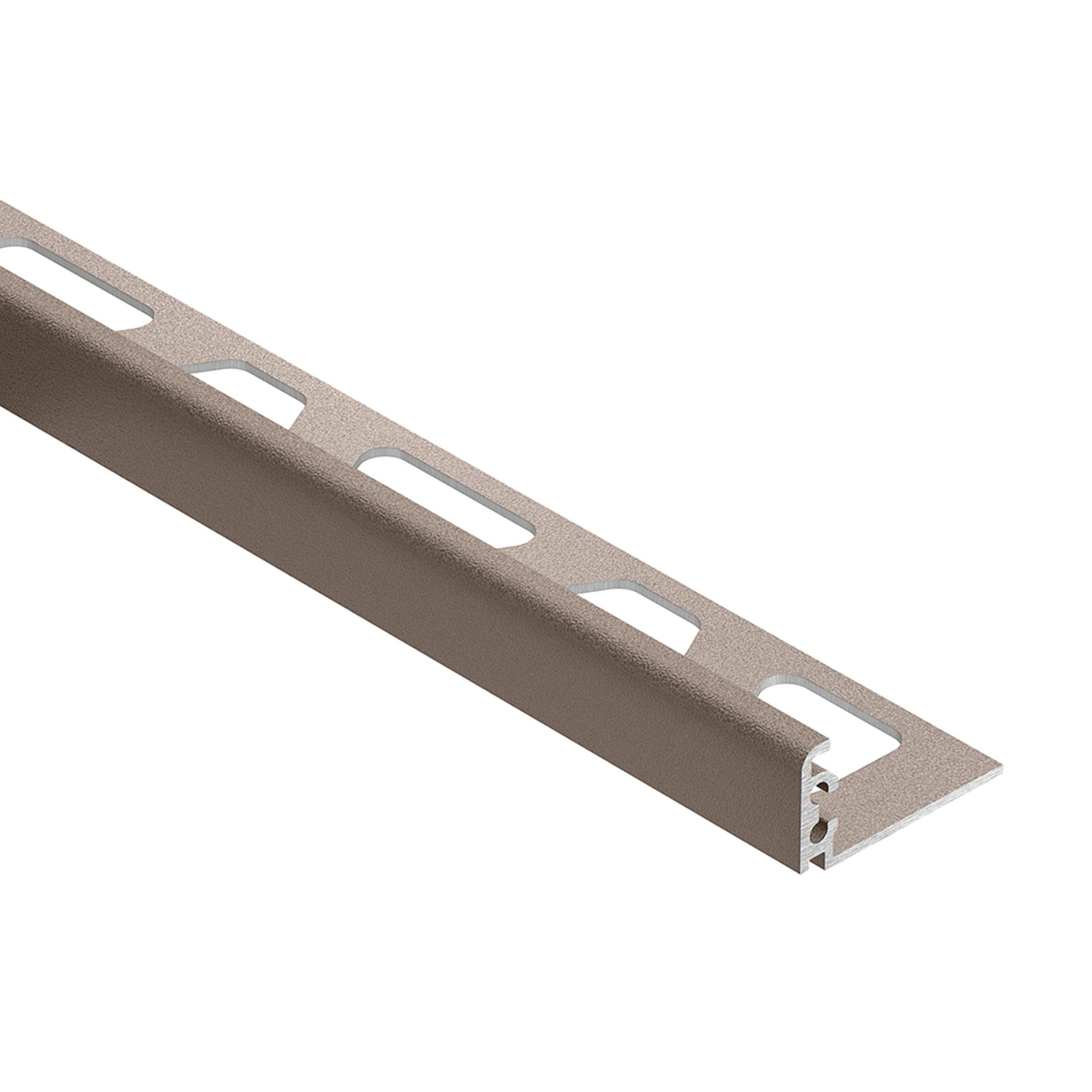 Schluter Jolly Edge Trim 1/2in. Textured Color-Coated Aluminum Beige ...