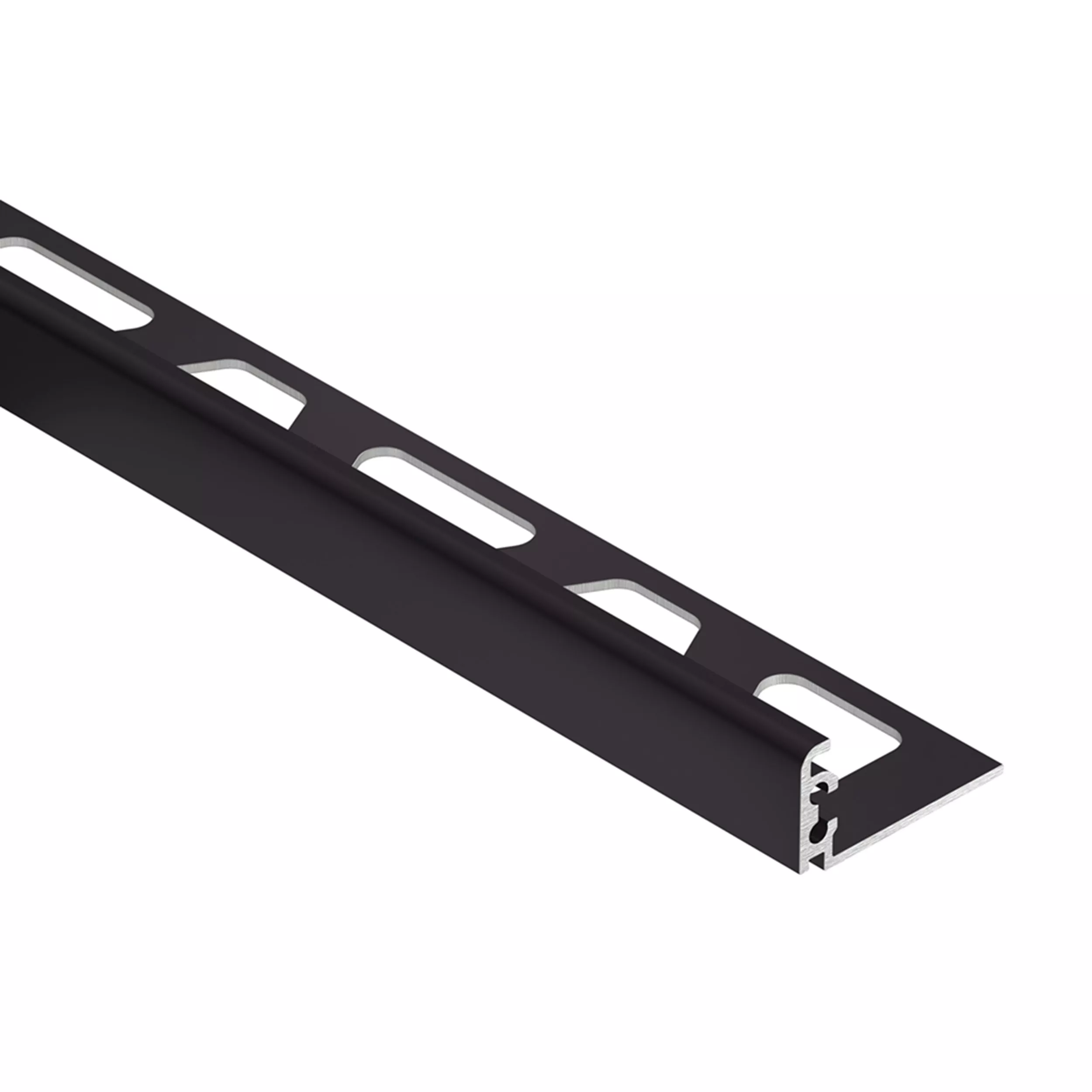 Schluter Jolly Edge Trim 1/2in. Aluminum Black Brown Floor and Decor