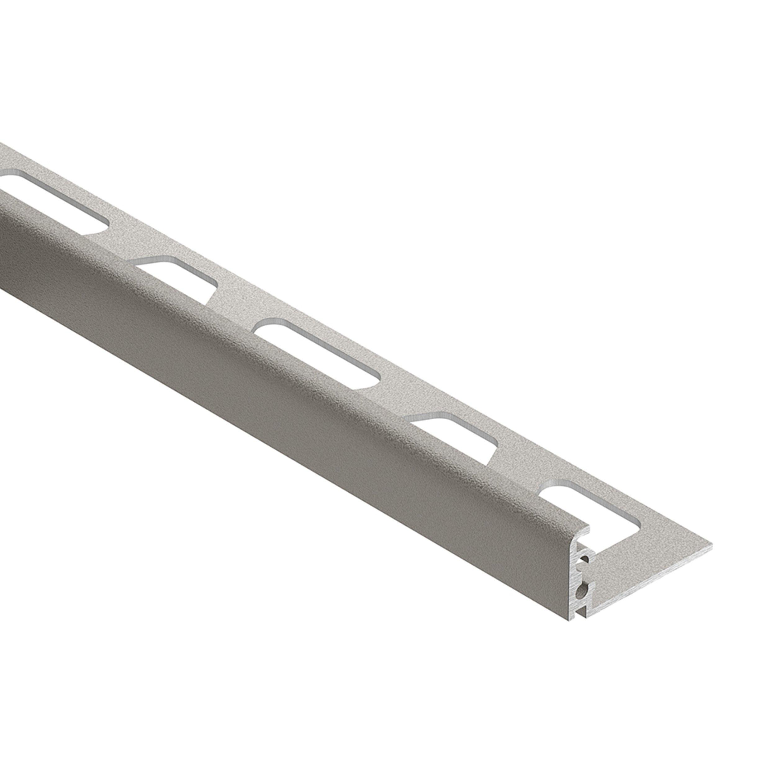 Schluter Jolly Edge Trim 1/2in. Textured Color-Coated Aluminum Greige