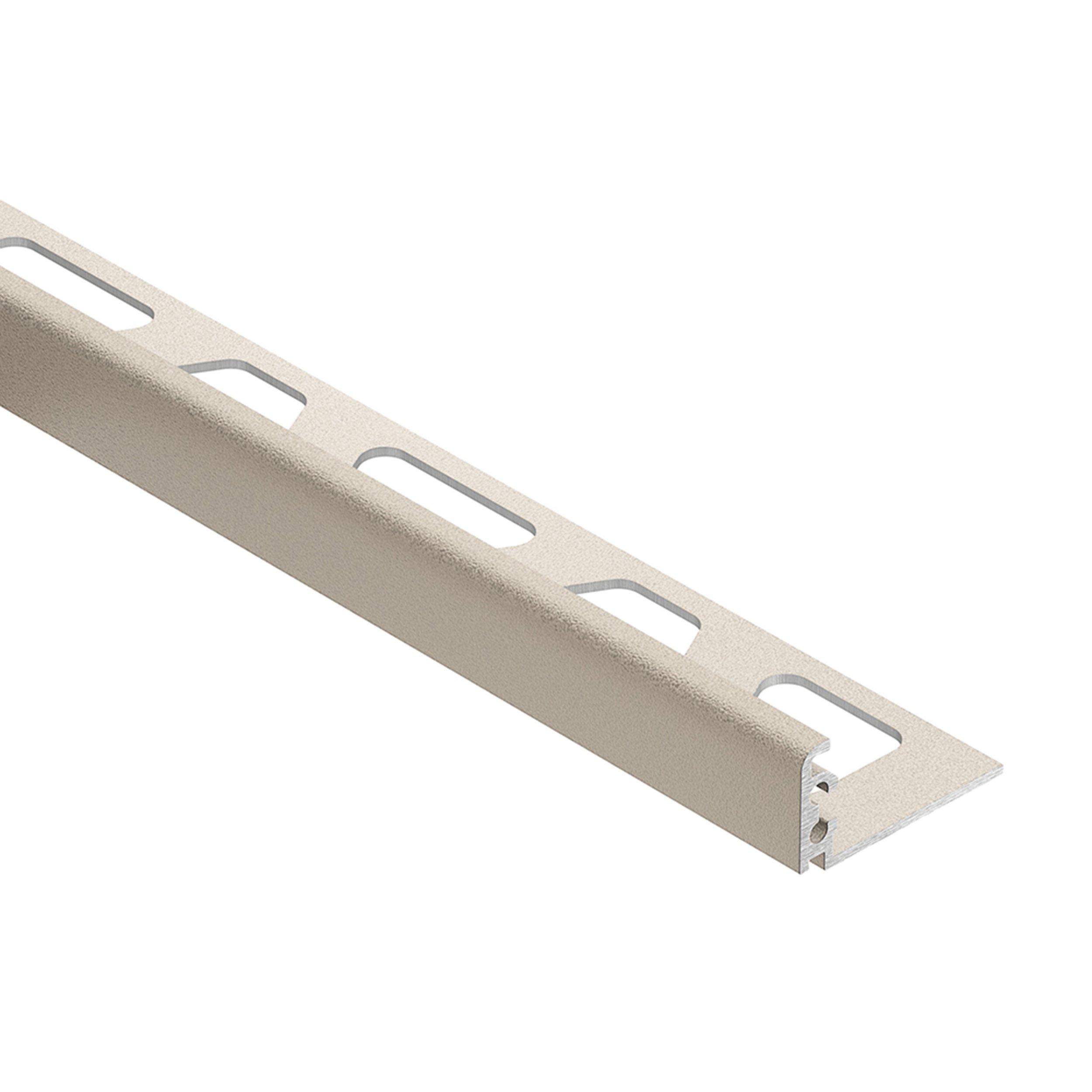 Schluter Jolly Edge Trim 1/2in. Textured Color-Coated Aluminum Ivory