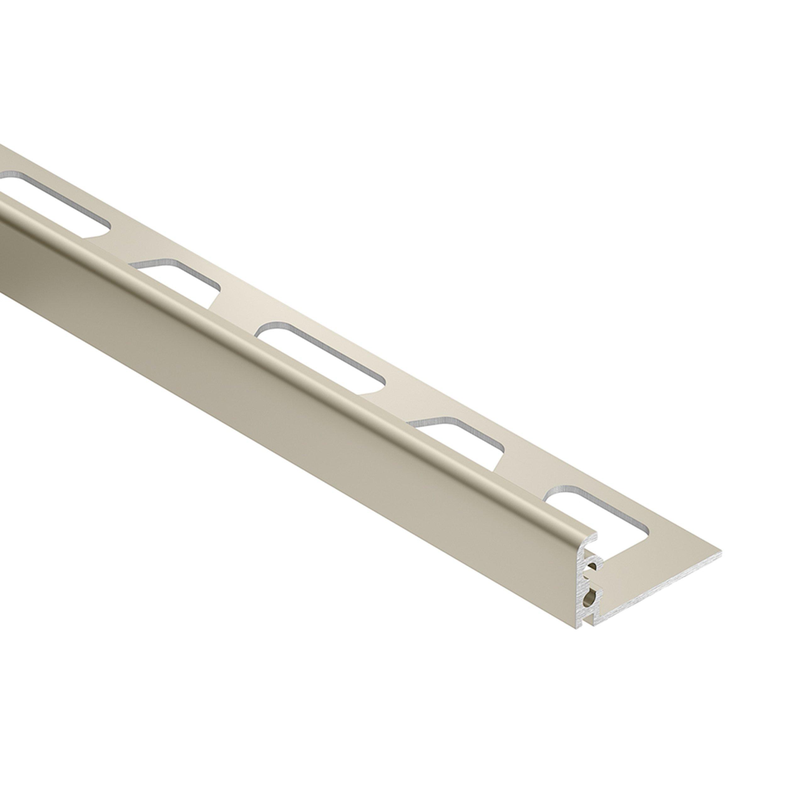 Schluter Jolly Edge Trim 1/2in. Anodized Aluminum Satin Nickel