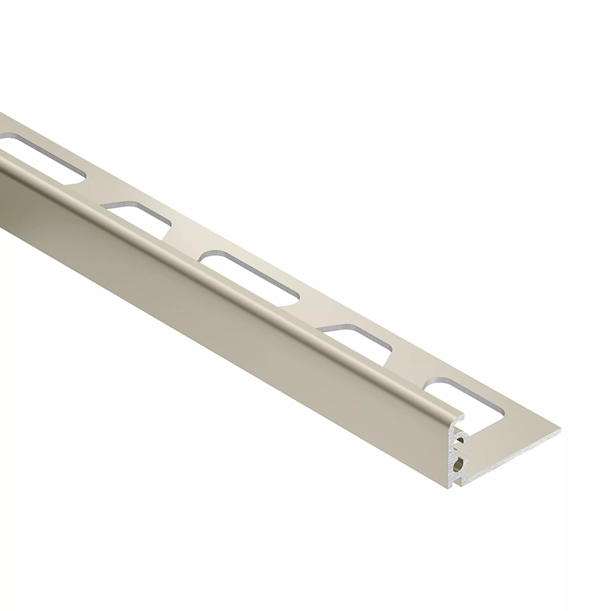 Schluter Jolly Edge Trim 1/2in. Anodized Aluminum Satin Nickel
