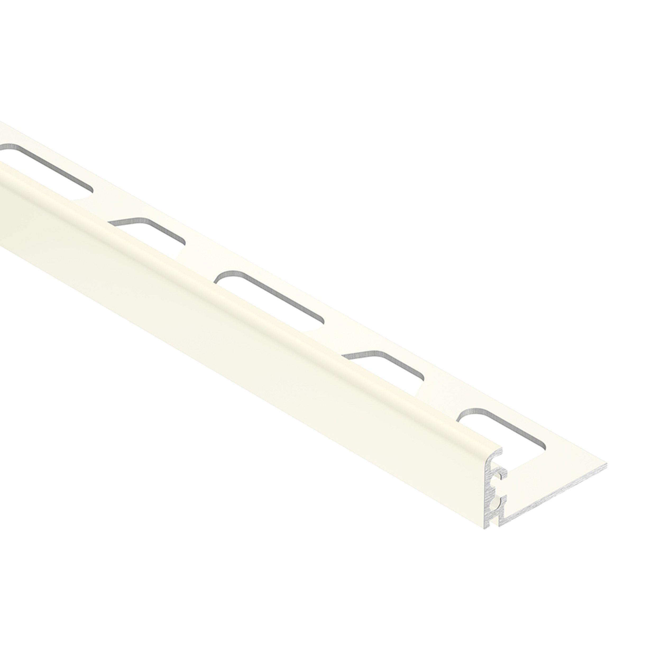 Schluter Jolly Edge Trim 1/2in. Aluminum White