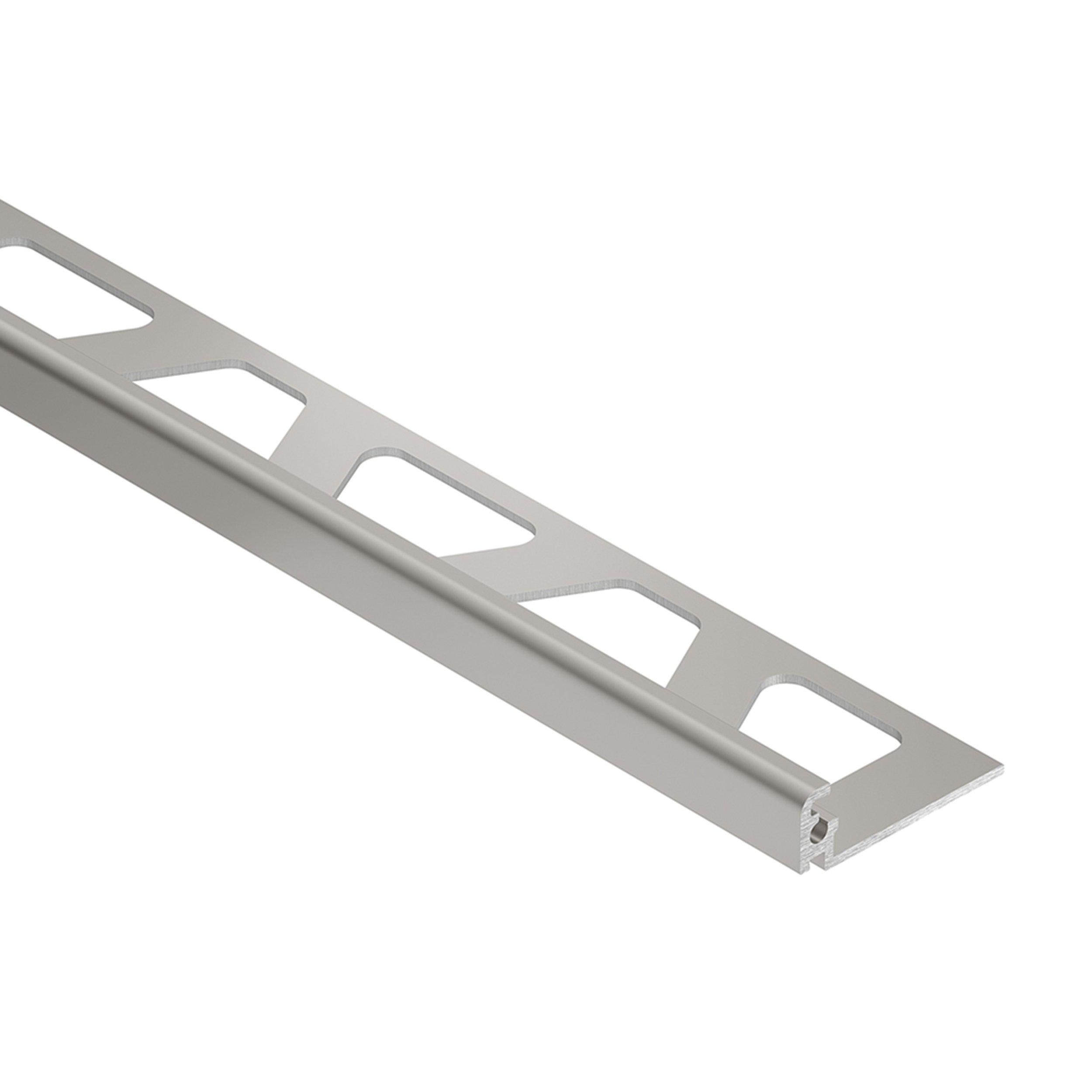 Schluter Jolly Edge Trim 1/4in. Aluminum Classic Gray