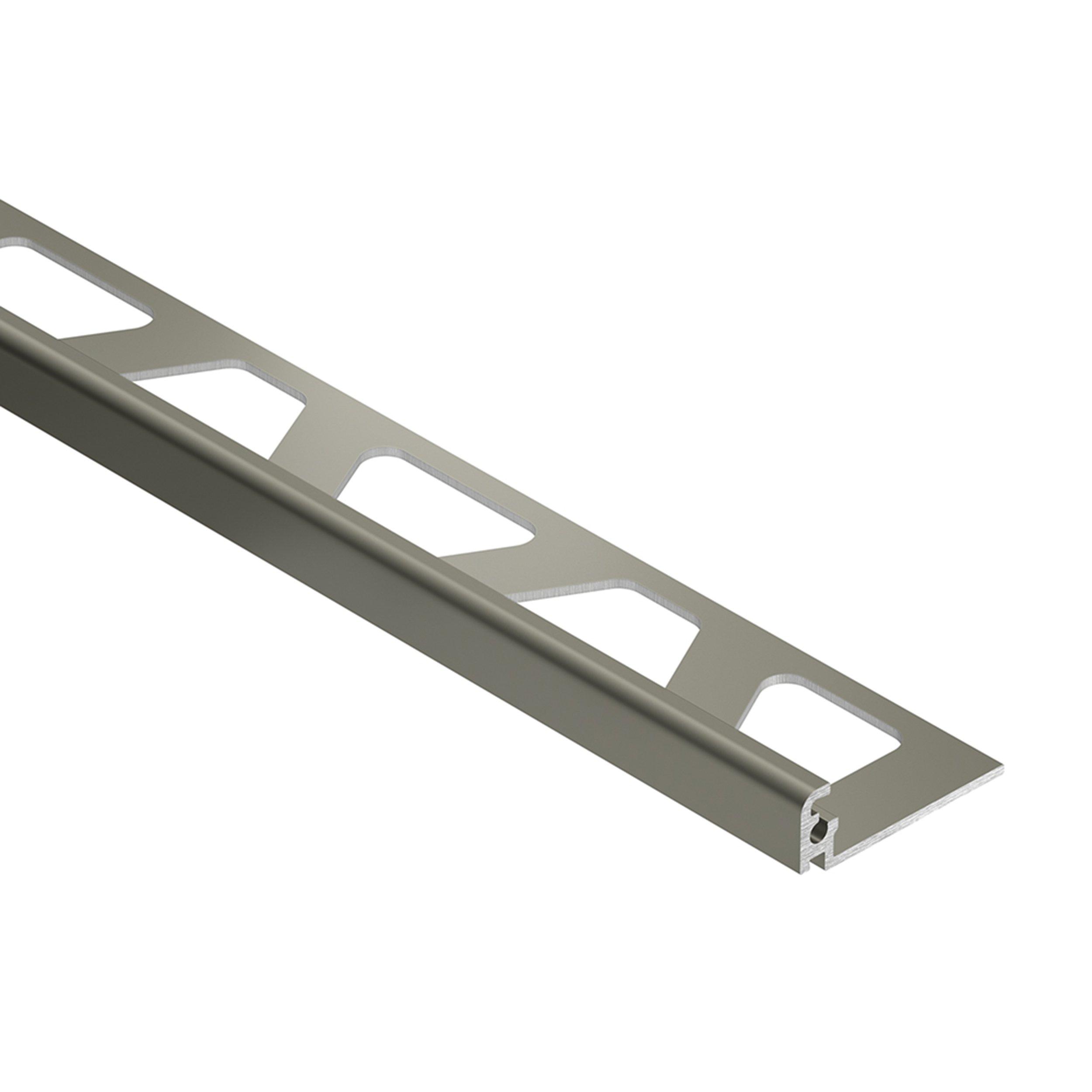 Schluter Jolly Edge Trim 1/4in. Aluminum Gray