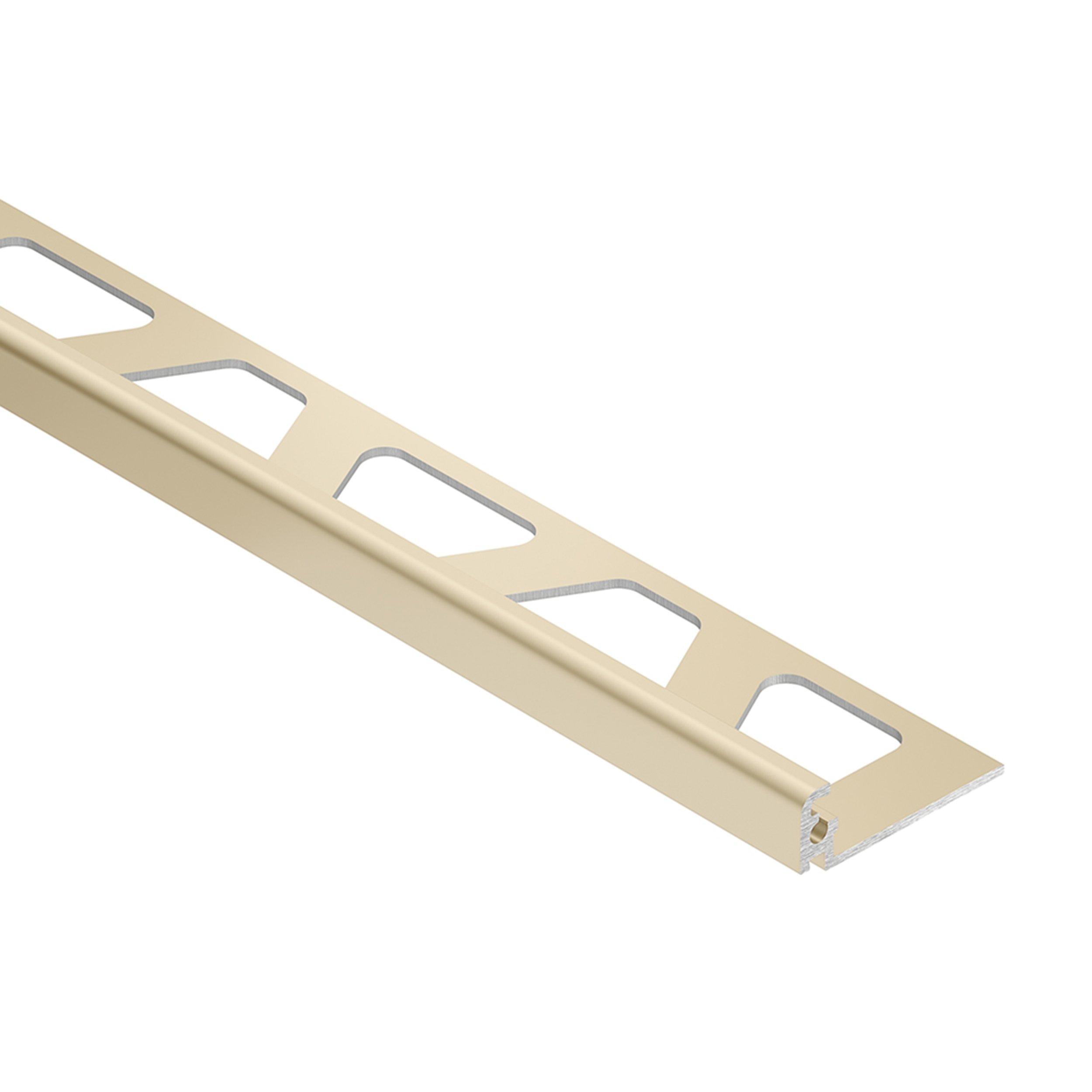 Schluter Jolly Edge Trim 1/4in. Aluminum Sand Pebble