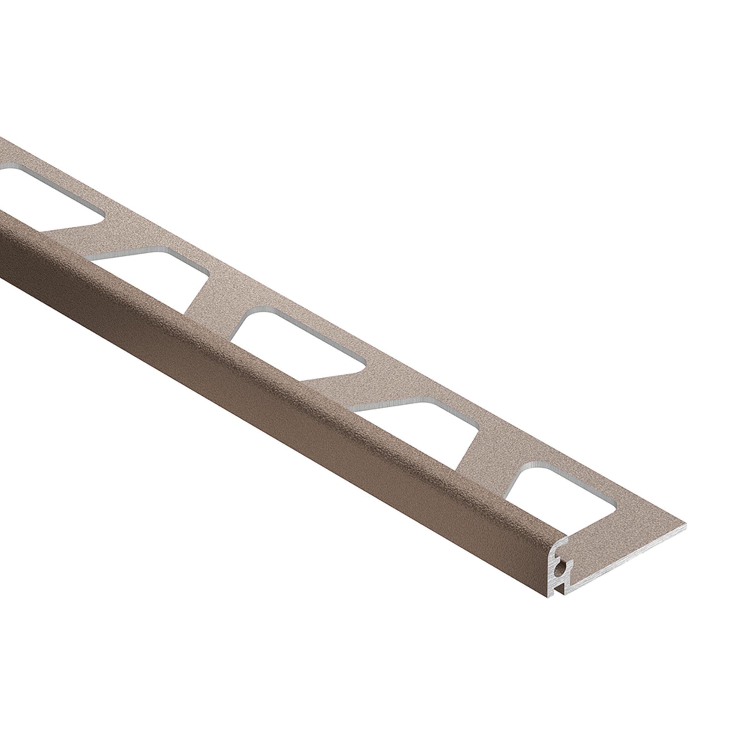 Schluter Jolly Edge Trim 3/8in. Textured Color-Coated Aluminum Beige