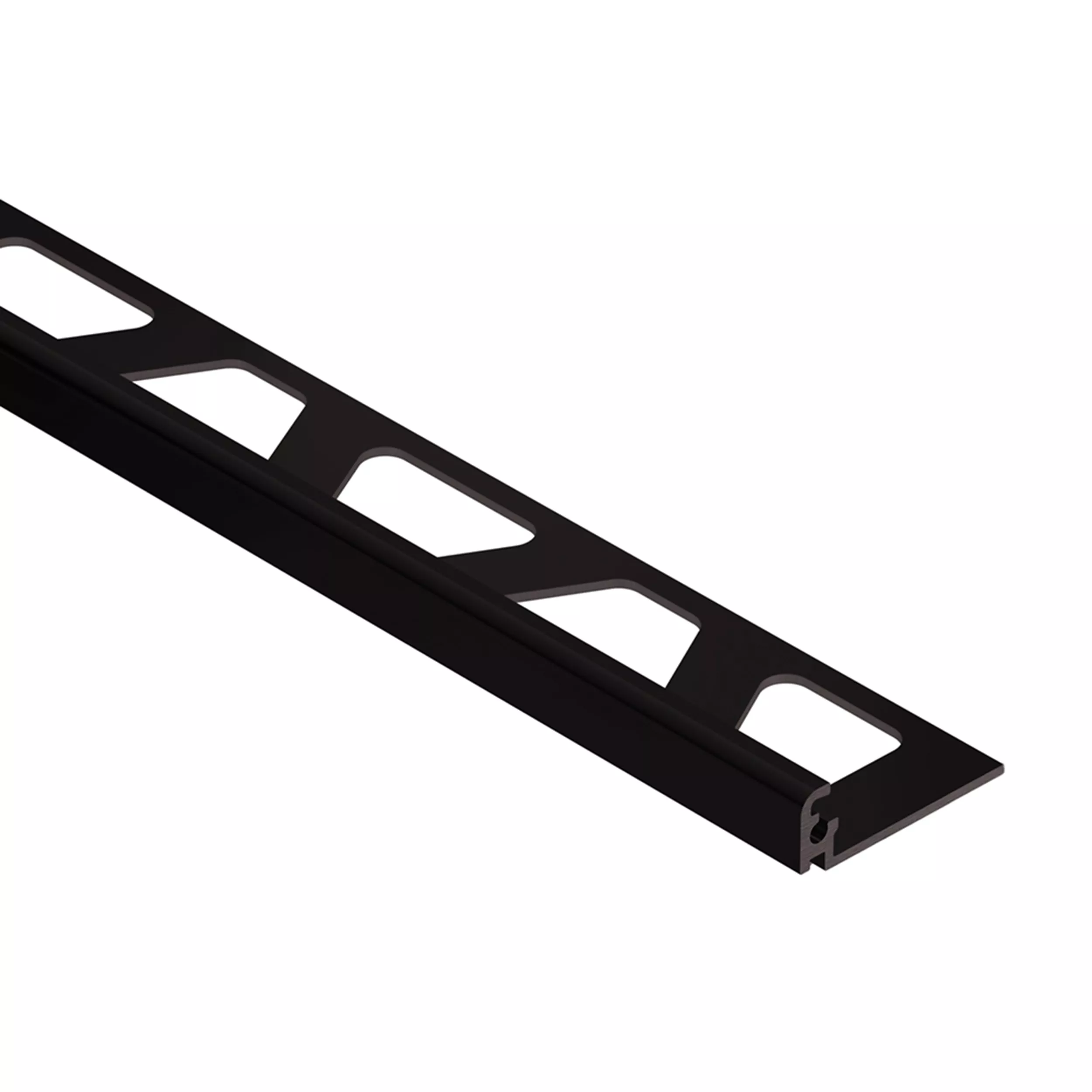Schluter Jolly Edge Trim 3/8in. Anodized Aluminum Bright Black