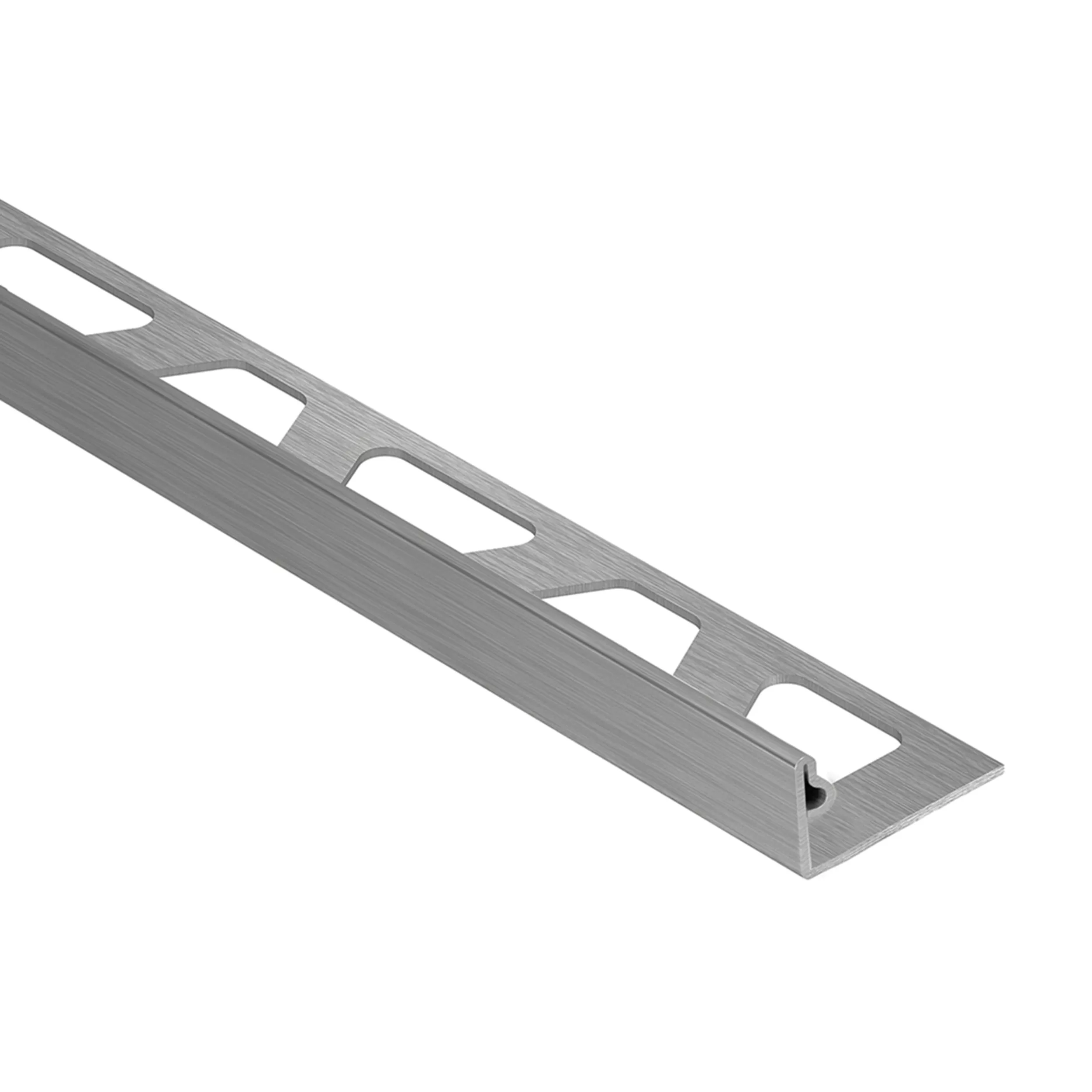 Schluter Jolly Edge Trim 3/8in. Aluminum Brushed Stainless Steel