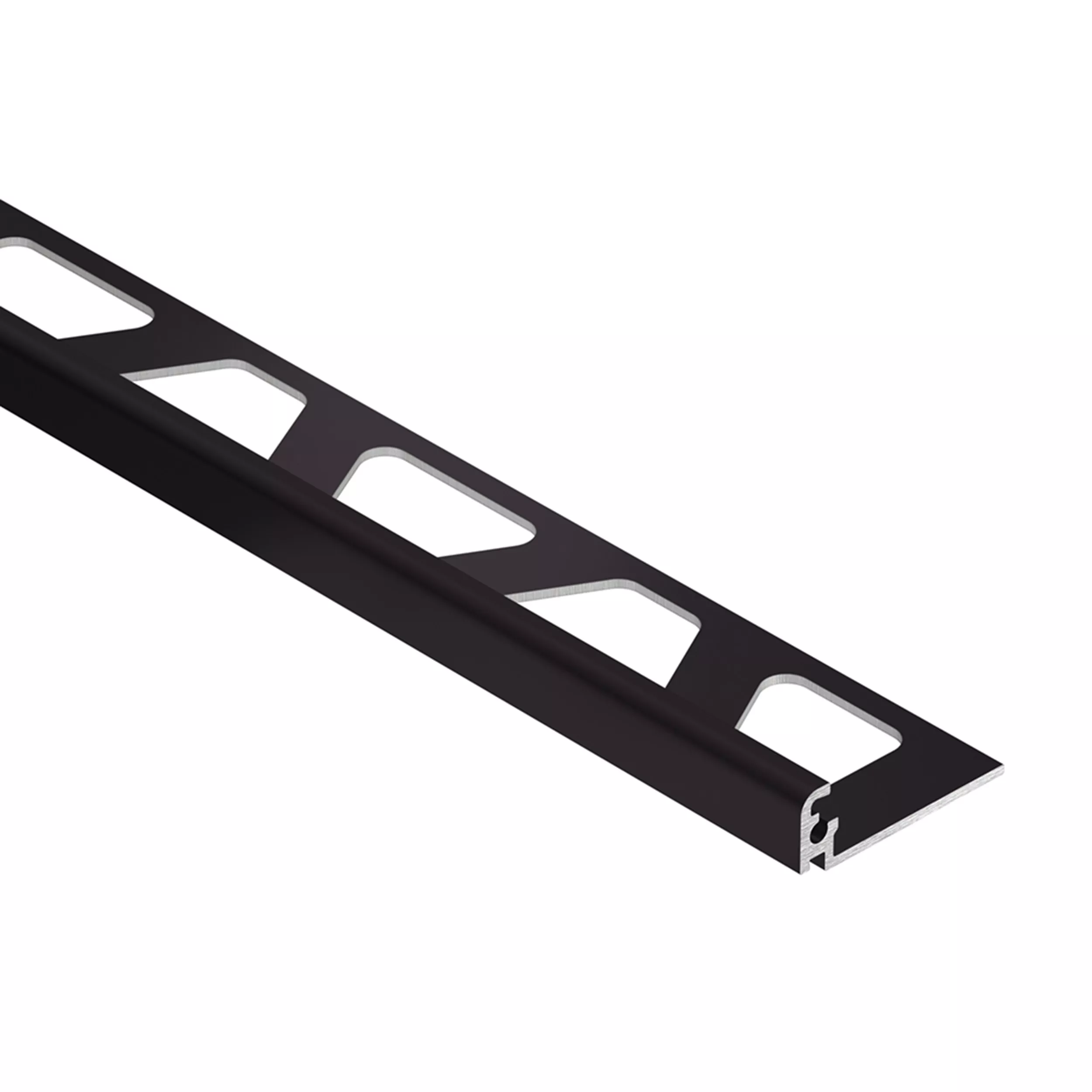 Schluter Jolly Edge Trim 5/16in. Aluminum Black Brown