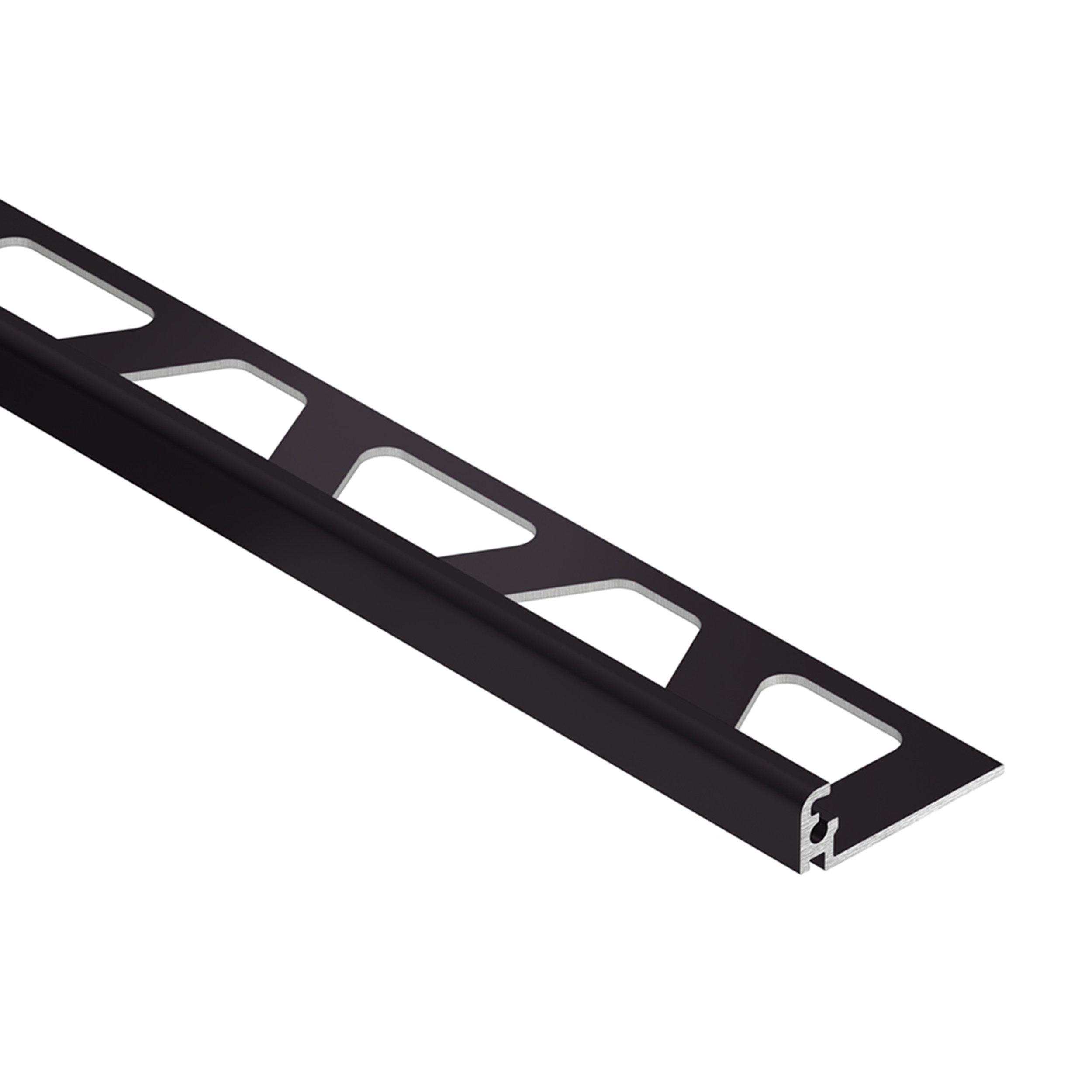 Schluter Jolly Edge Trim 7/16in. Aluminum Black Brown