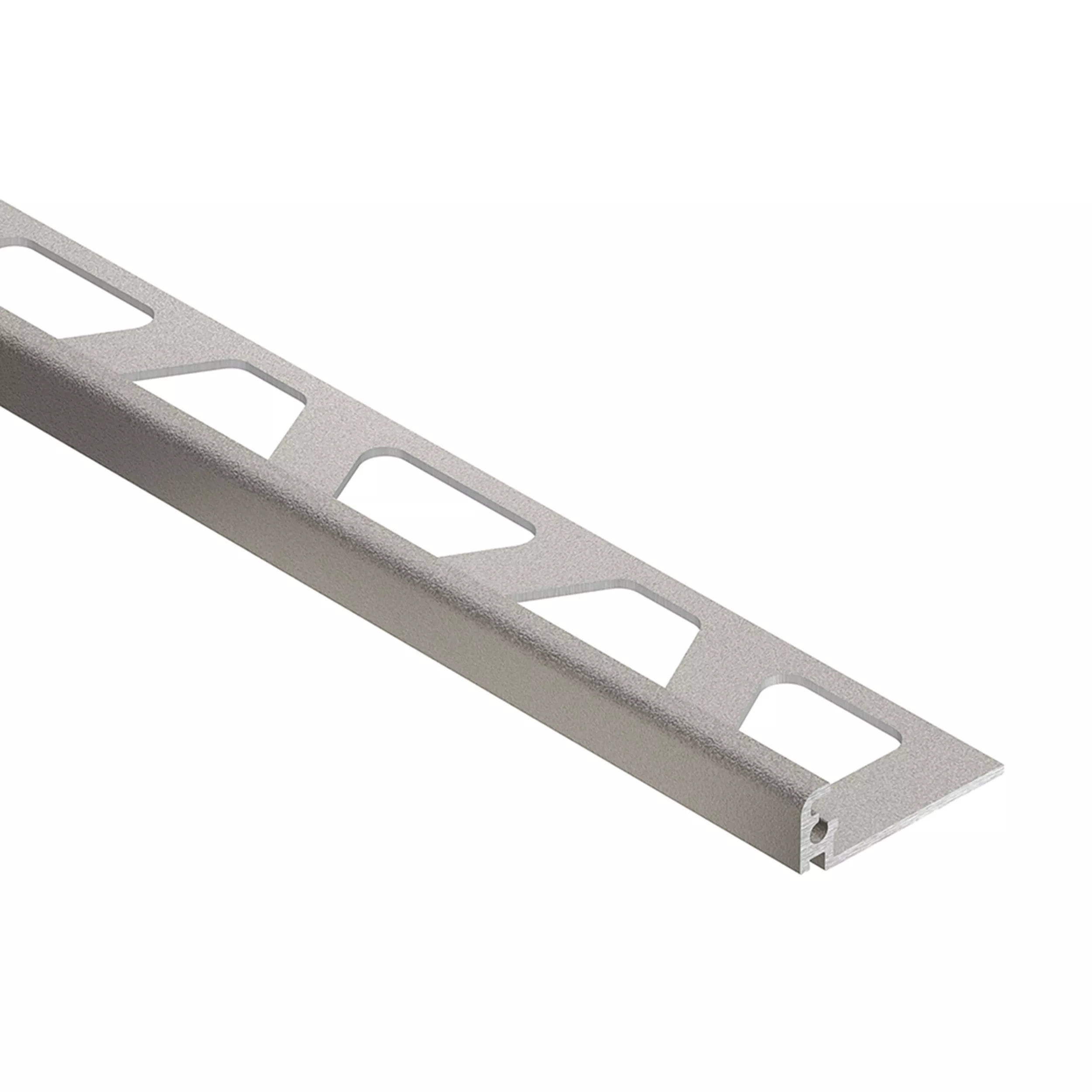 Schluter Jolly Edge Trim 5/16in. Textured Color-Coated Aluminum Greige
