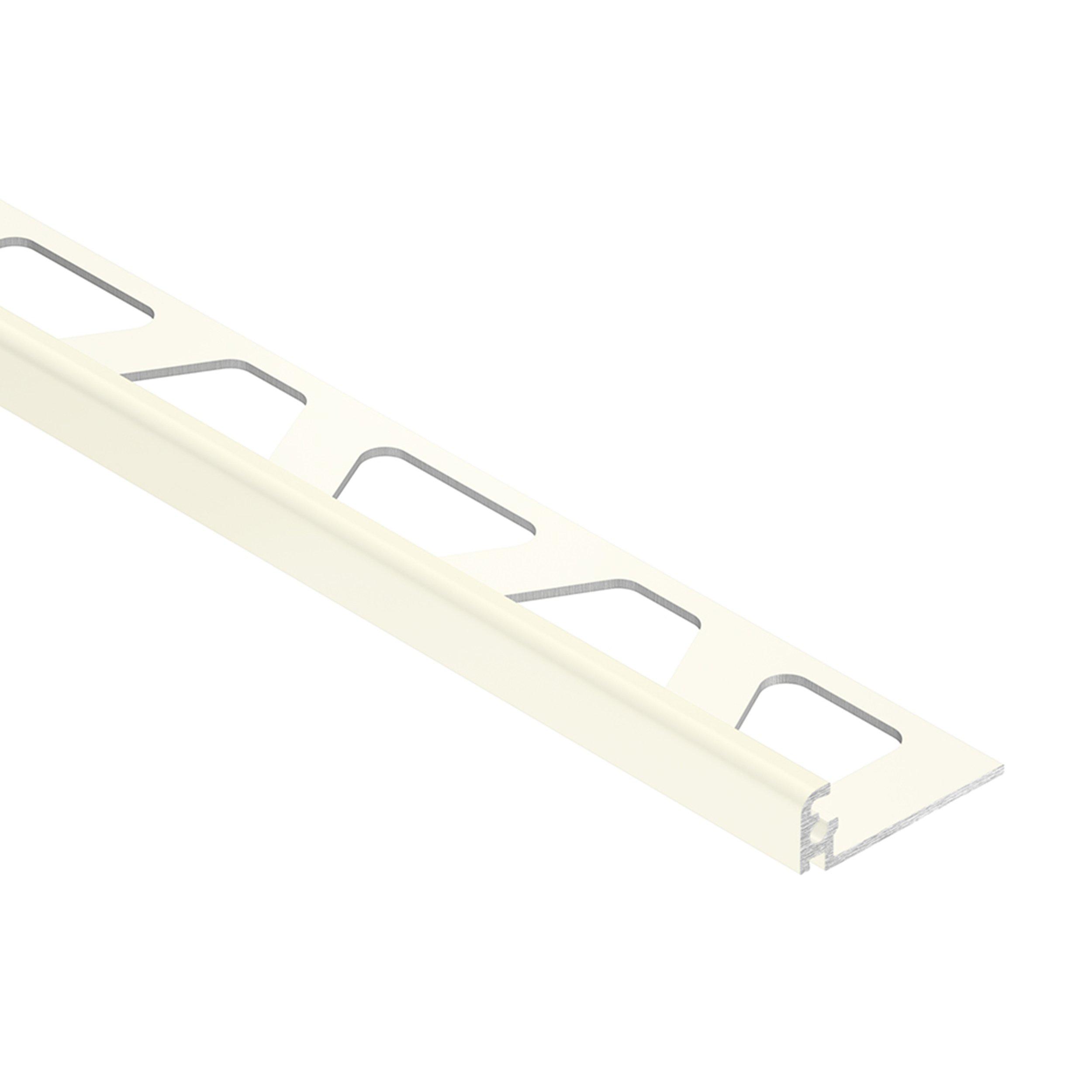 Schluter Jolly Edge Trim 7/16in. Aluminum White