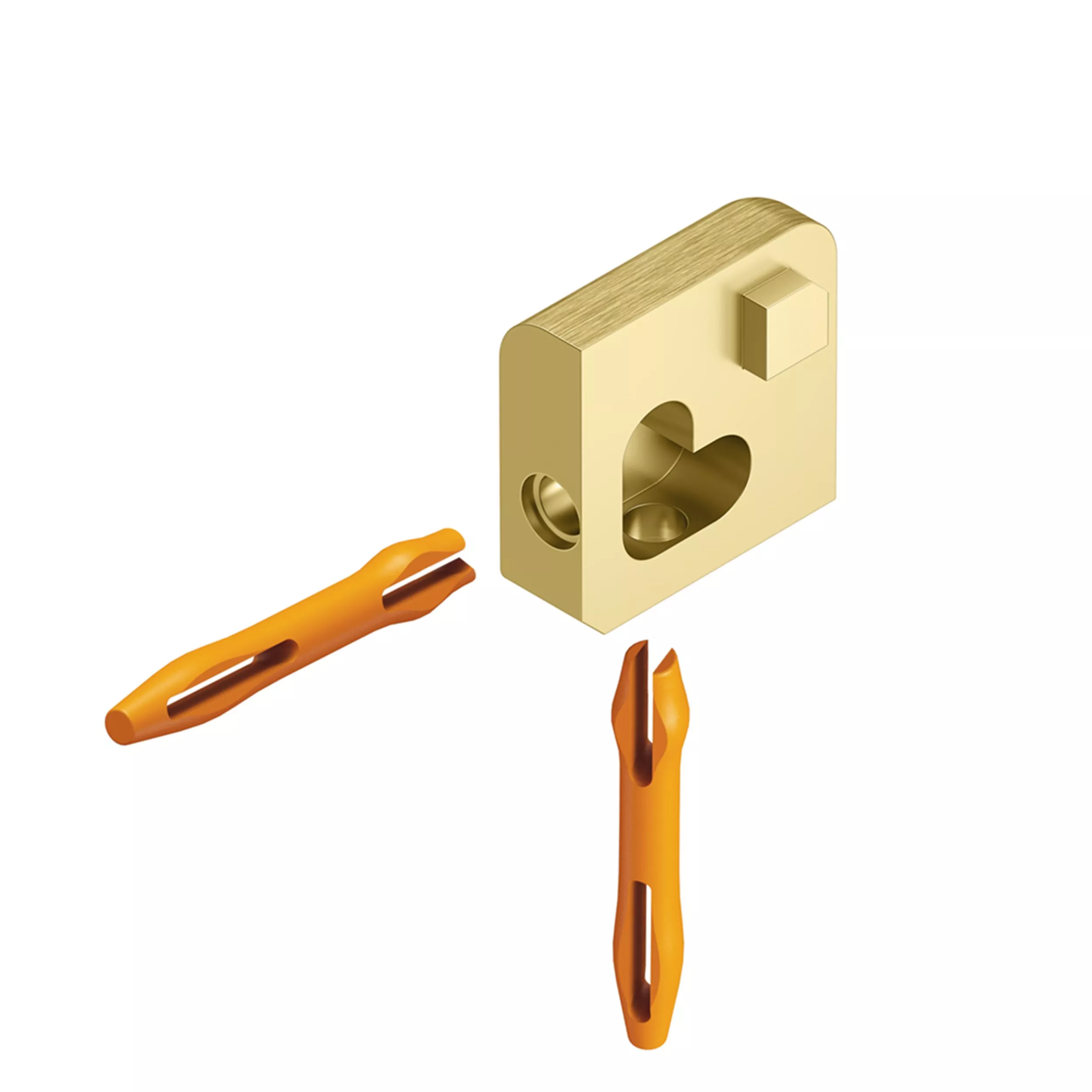 Schluter Jolly Out Corner 1/4in. Brushed Brass