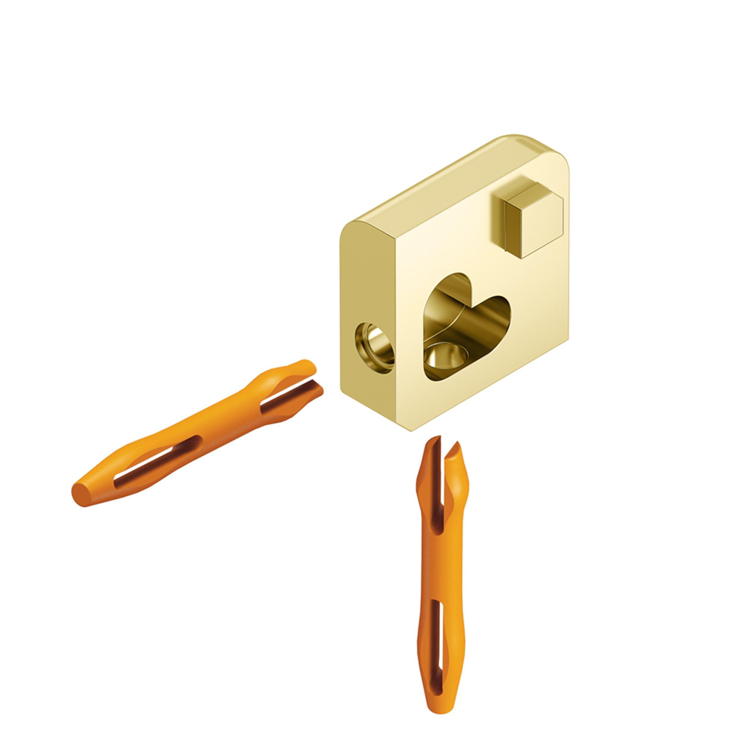 Schluter Jolly Out Corner 1/4in. Polished Brass