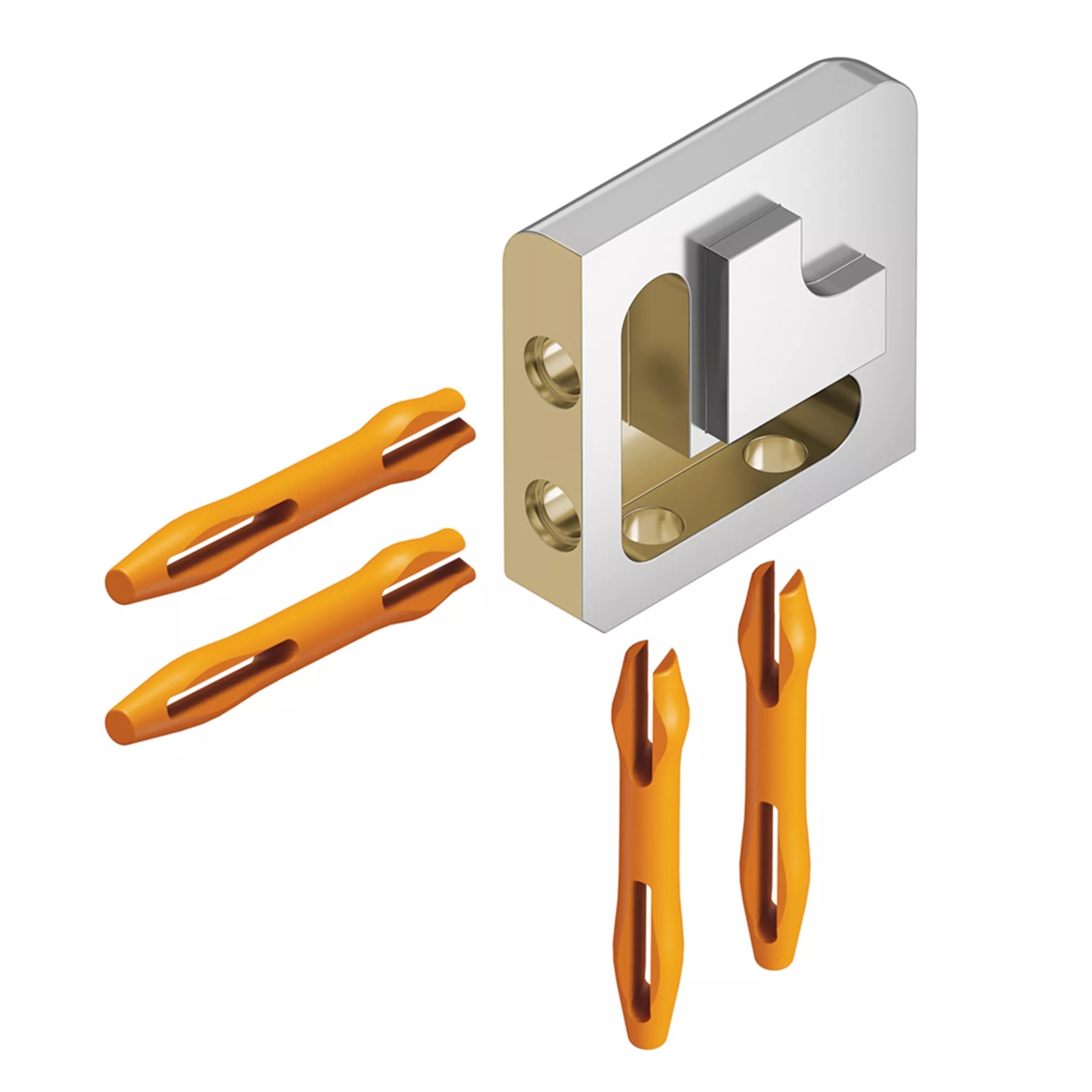 Schluter Jolly Out Corner 1/2in. Chrome-Plated Solid Brass