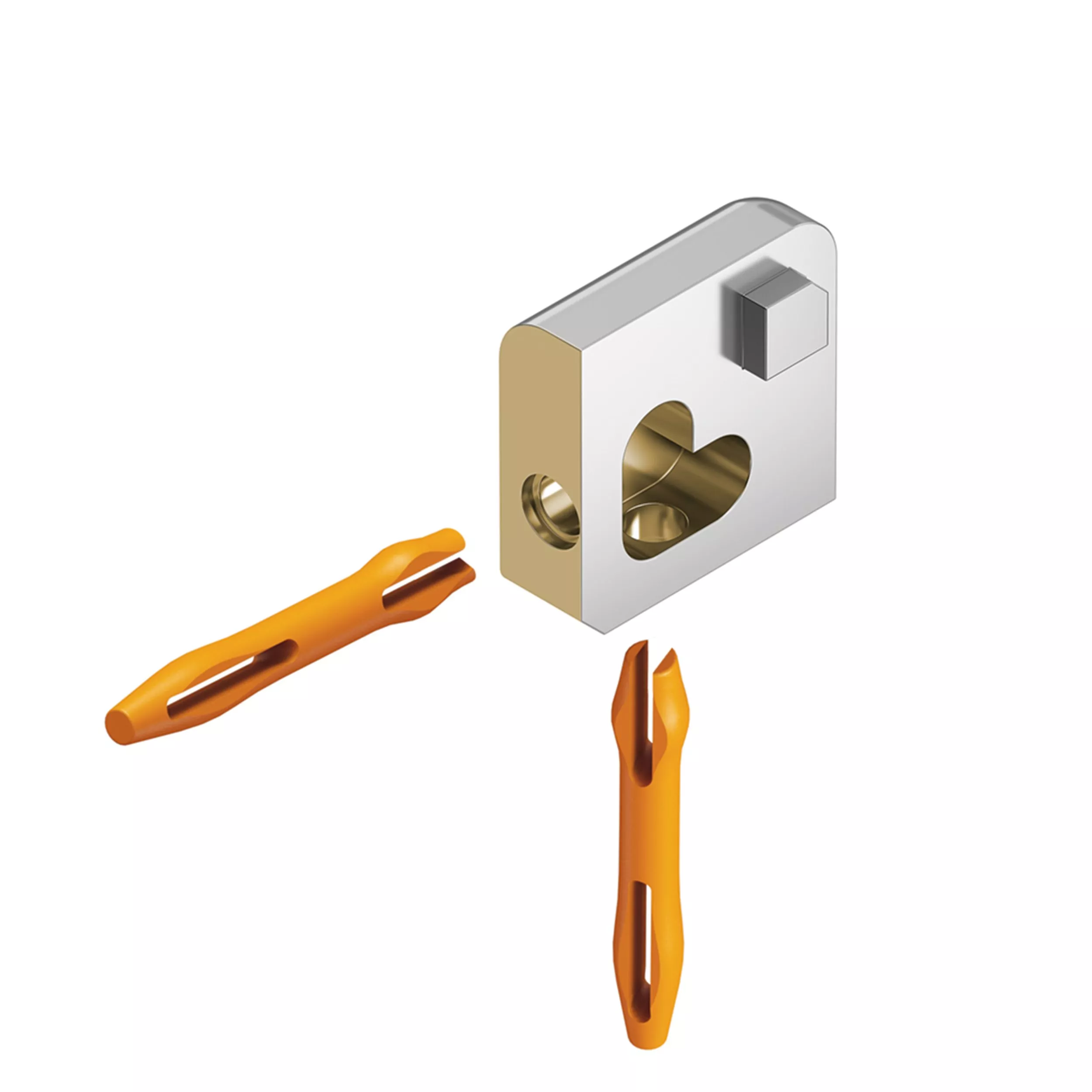 Schluter Jolly Out Corner 1/4in. Chrome-Plated Solid Brass