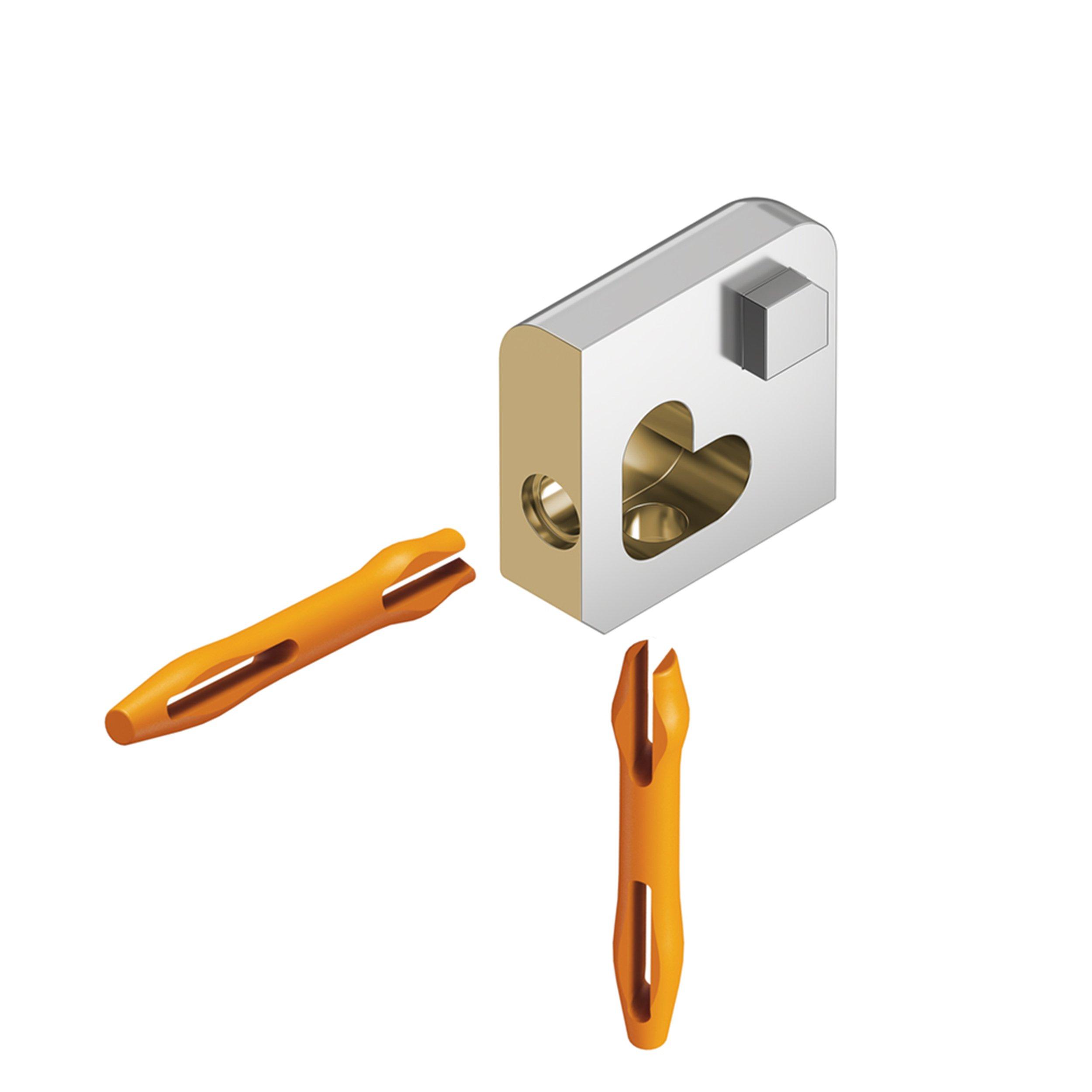 Schluter Jolly Out Corner 7/16in. Chrome-Plated Solid Brass
