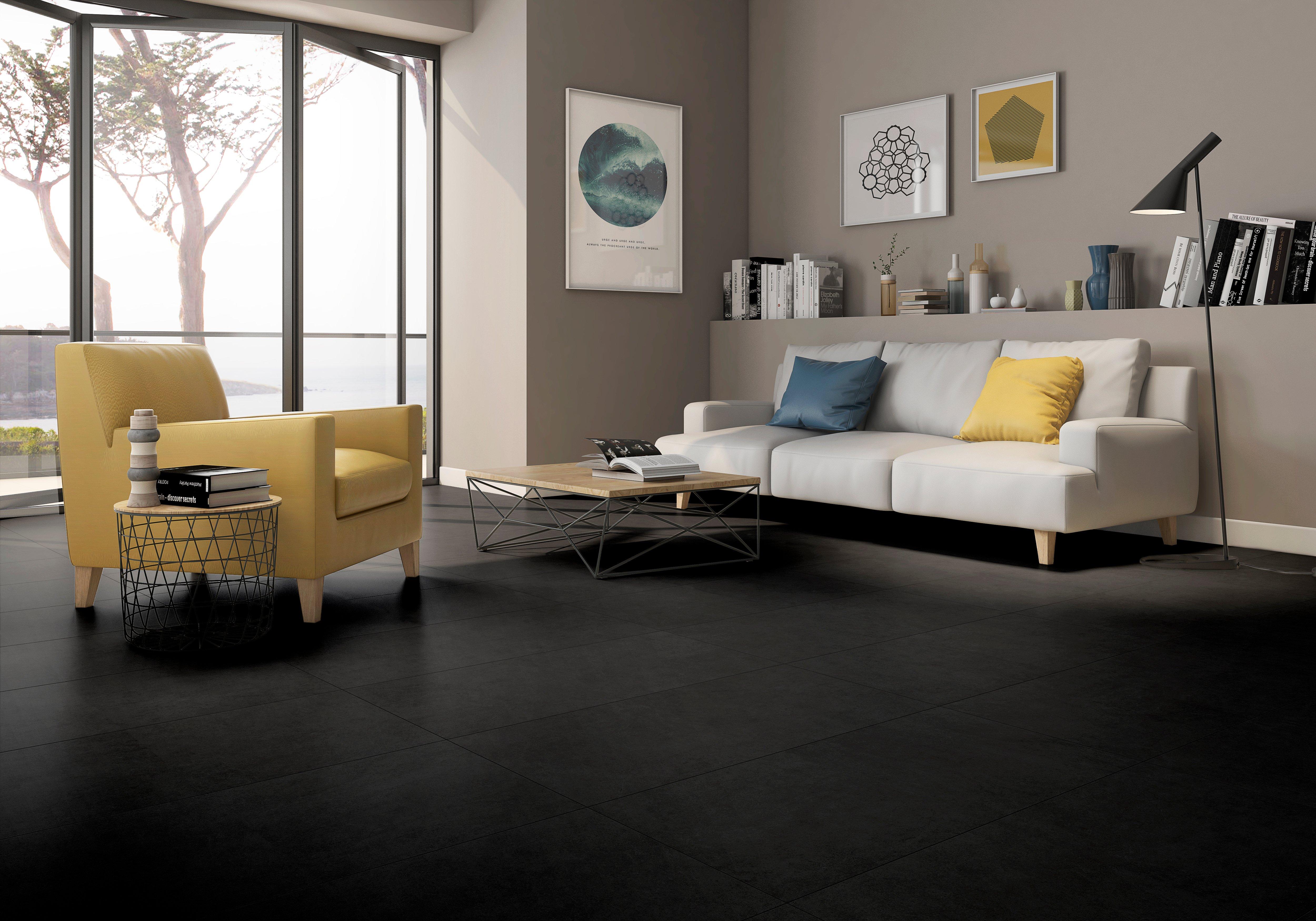 Hendrix Black Porcelain Tile