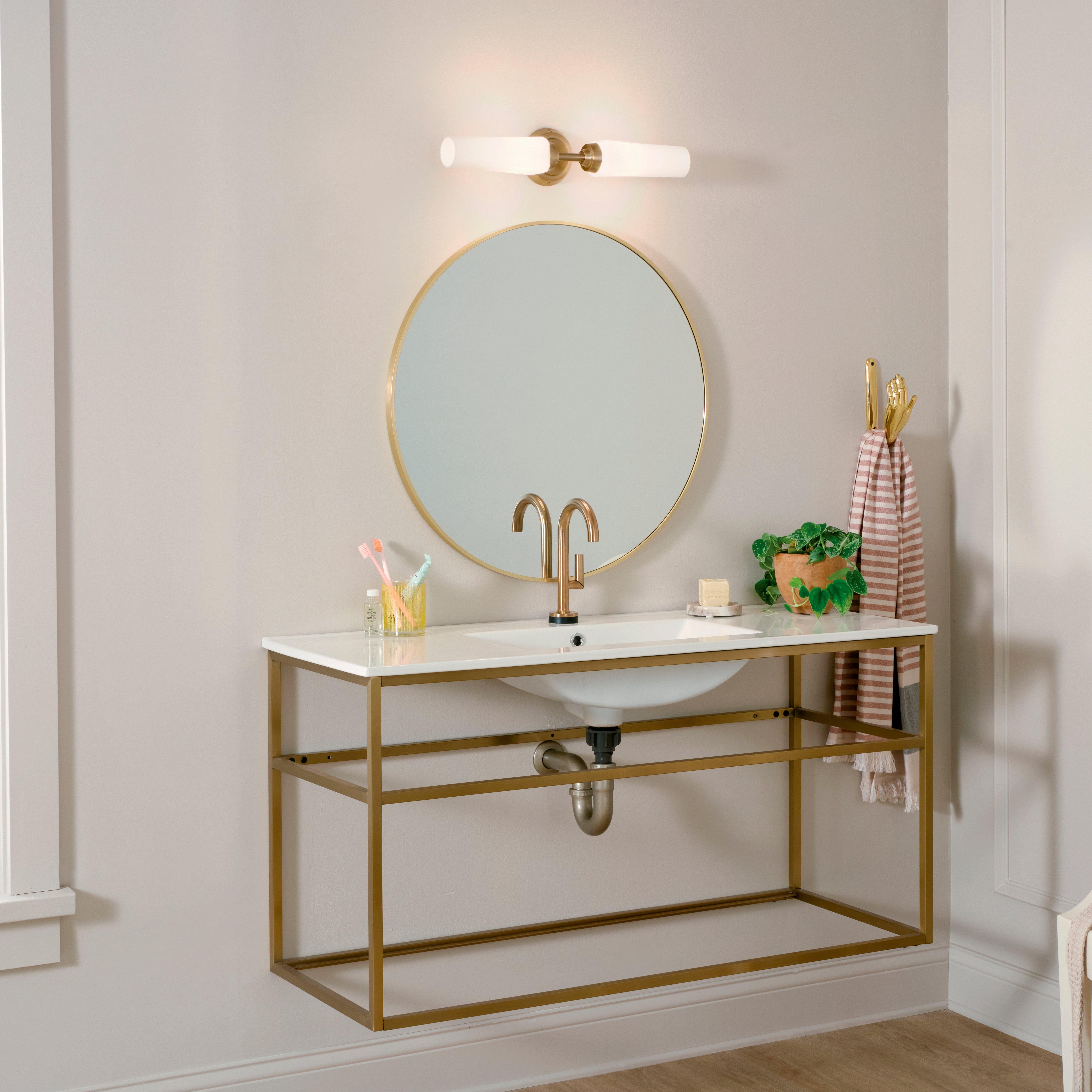 Truby Champagne Bronze Double Sconce