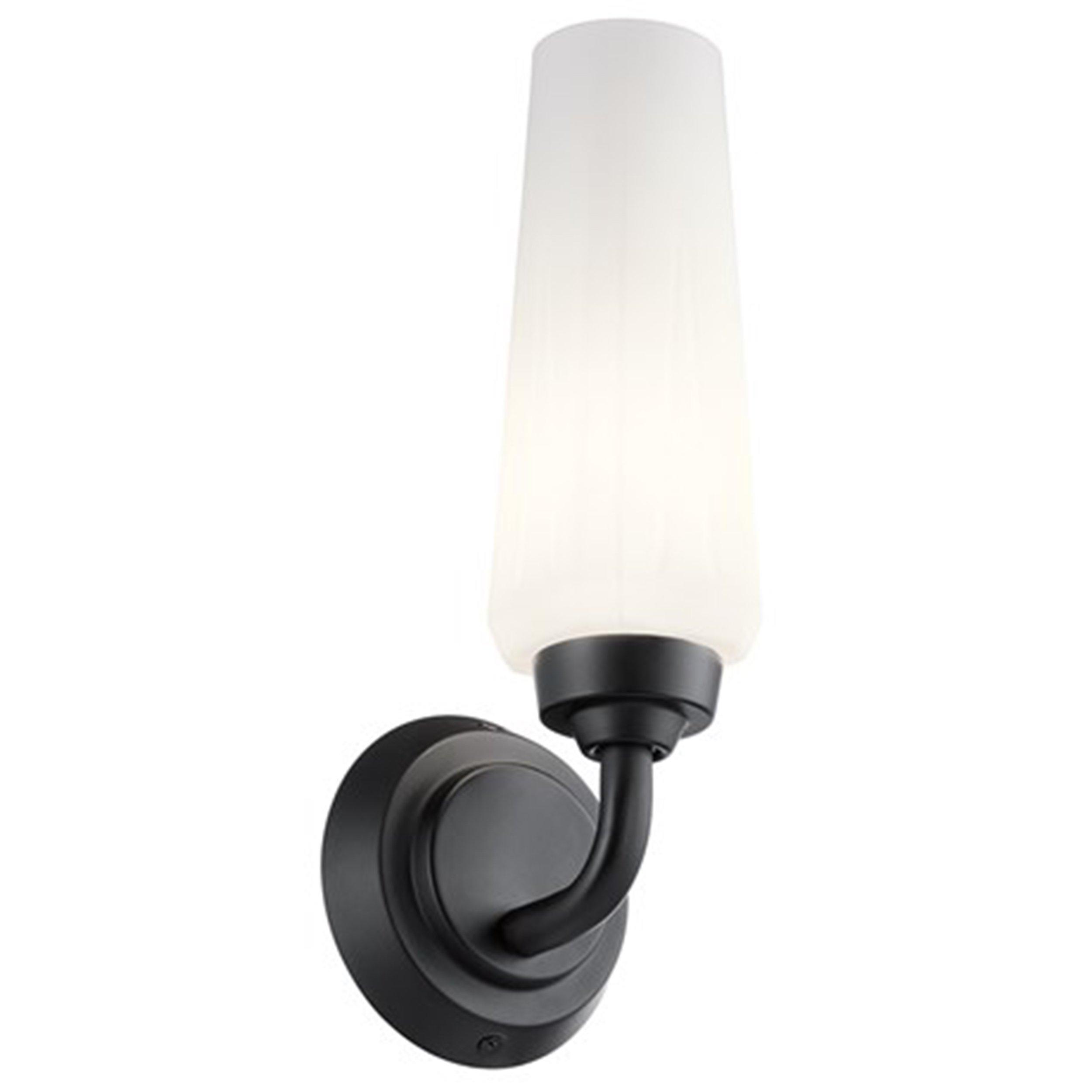 Truby Matte Black Single Sconce