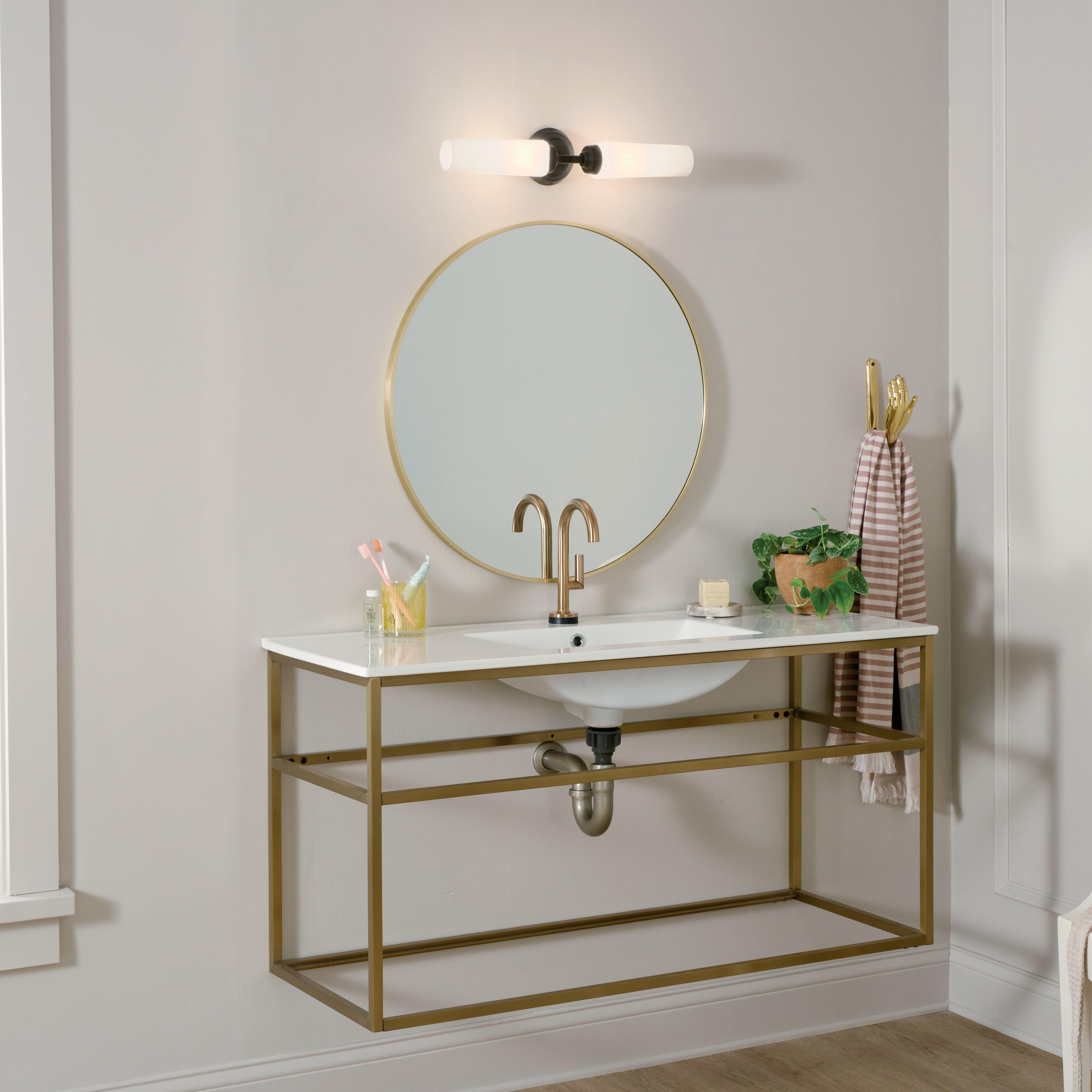 Truby Matte Black Double Sconce