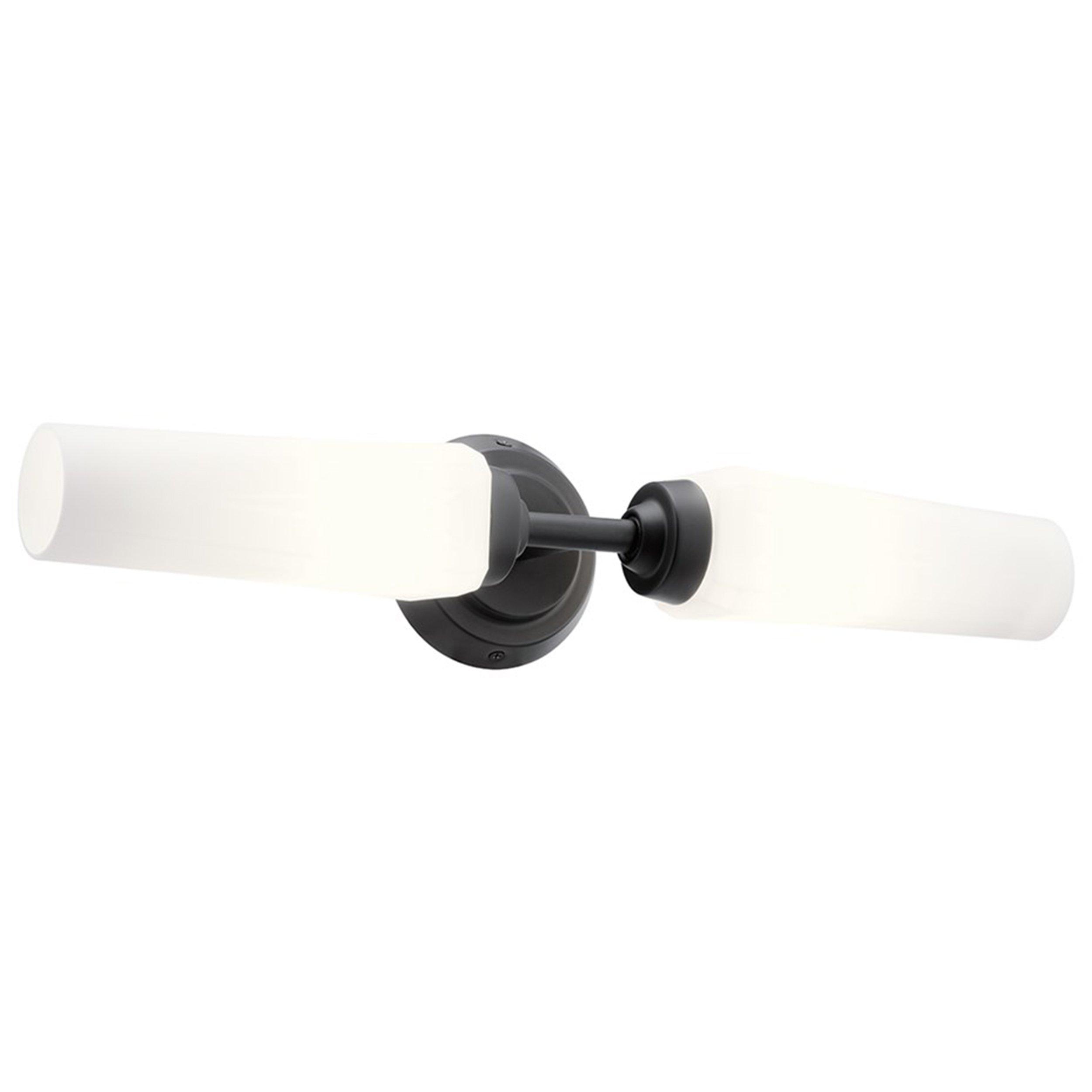 Truby Matte Black Double Sconce