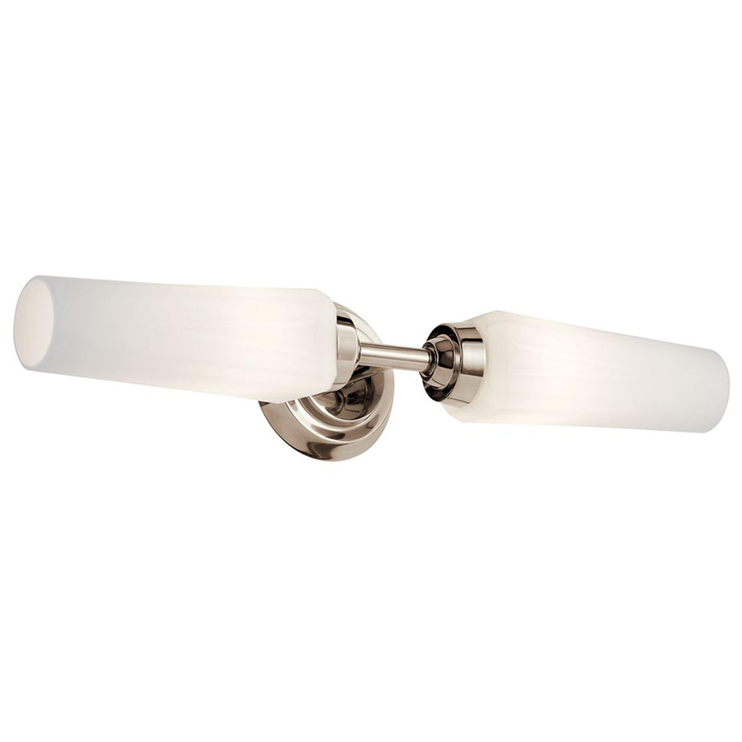 Truby Polished Nickel Double Sconce