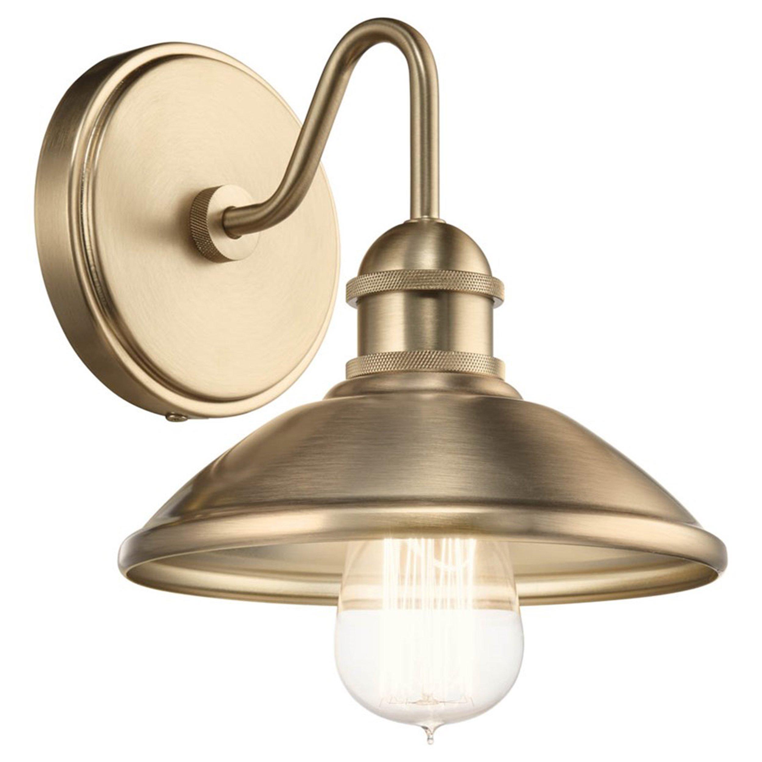 Clyde Champagne Bronze Single Sconce