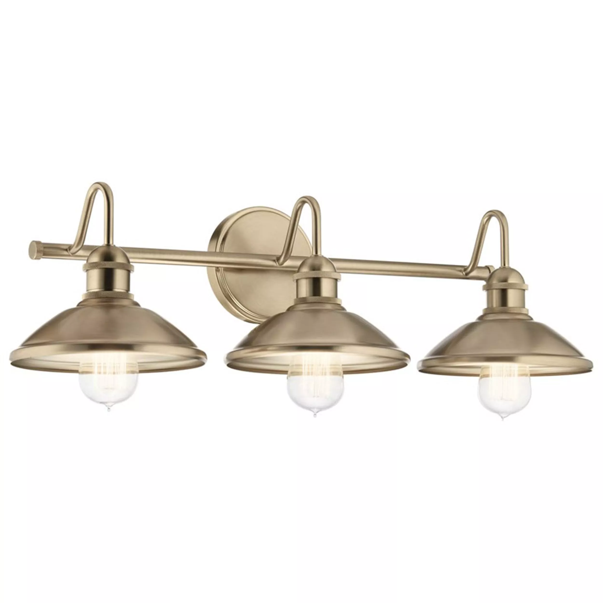 Clyde Champagne Bronze Triple Sconce
