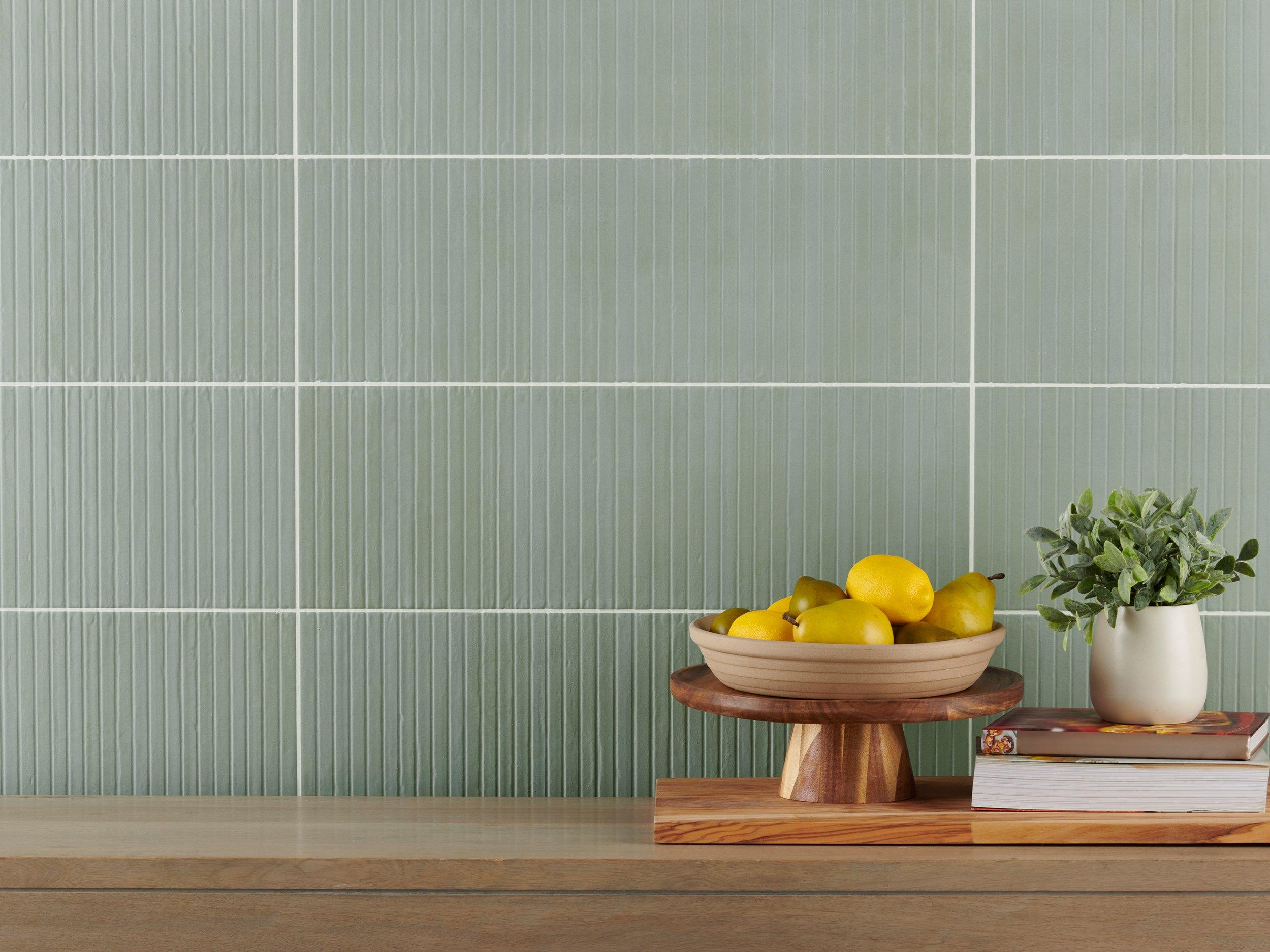 Fresco Mint Stack Wall Tile | Floor and Decor