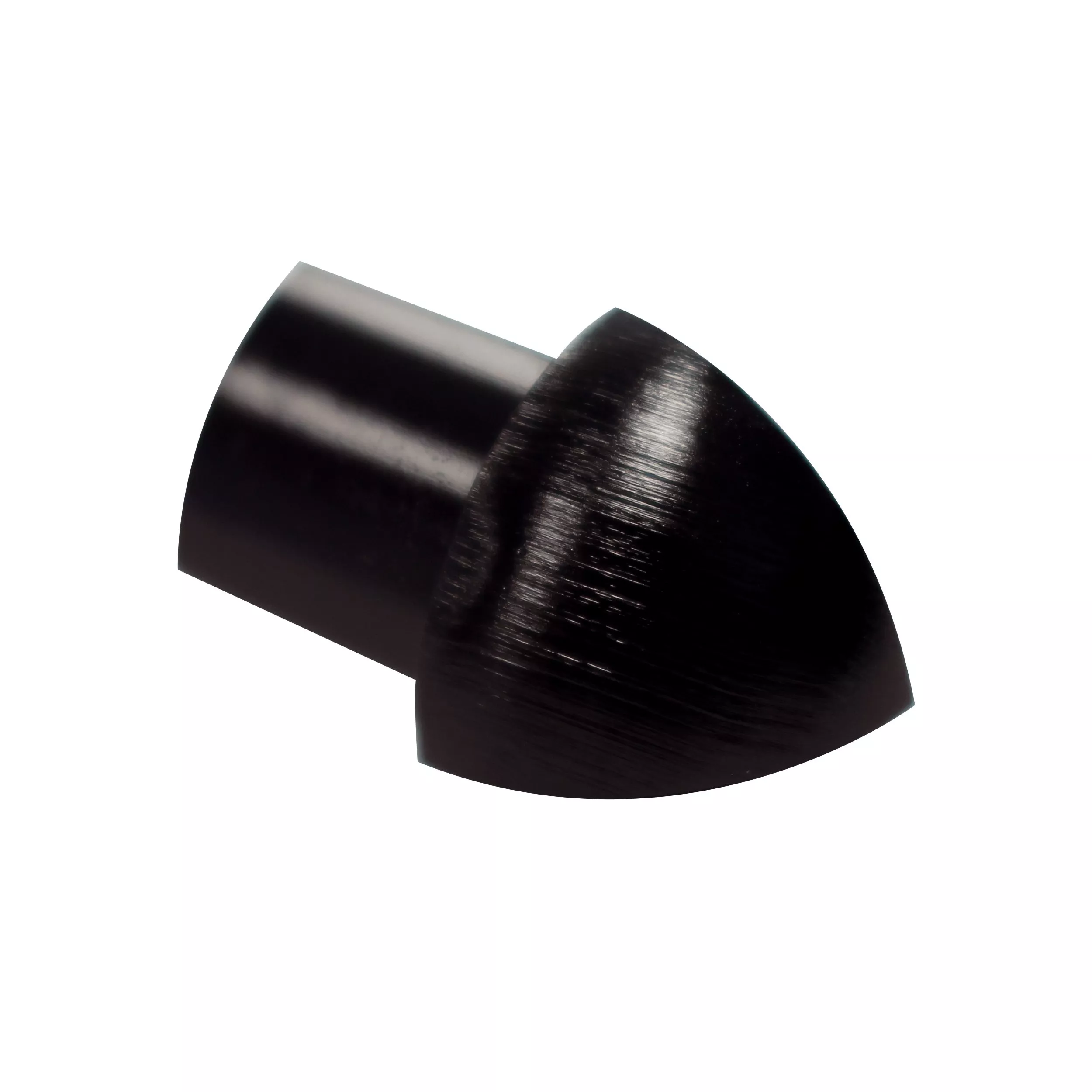 Laticrete Round Edge 3/8in. Brushed Black Outside Corner