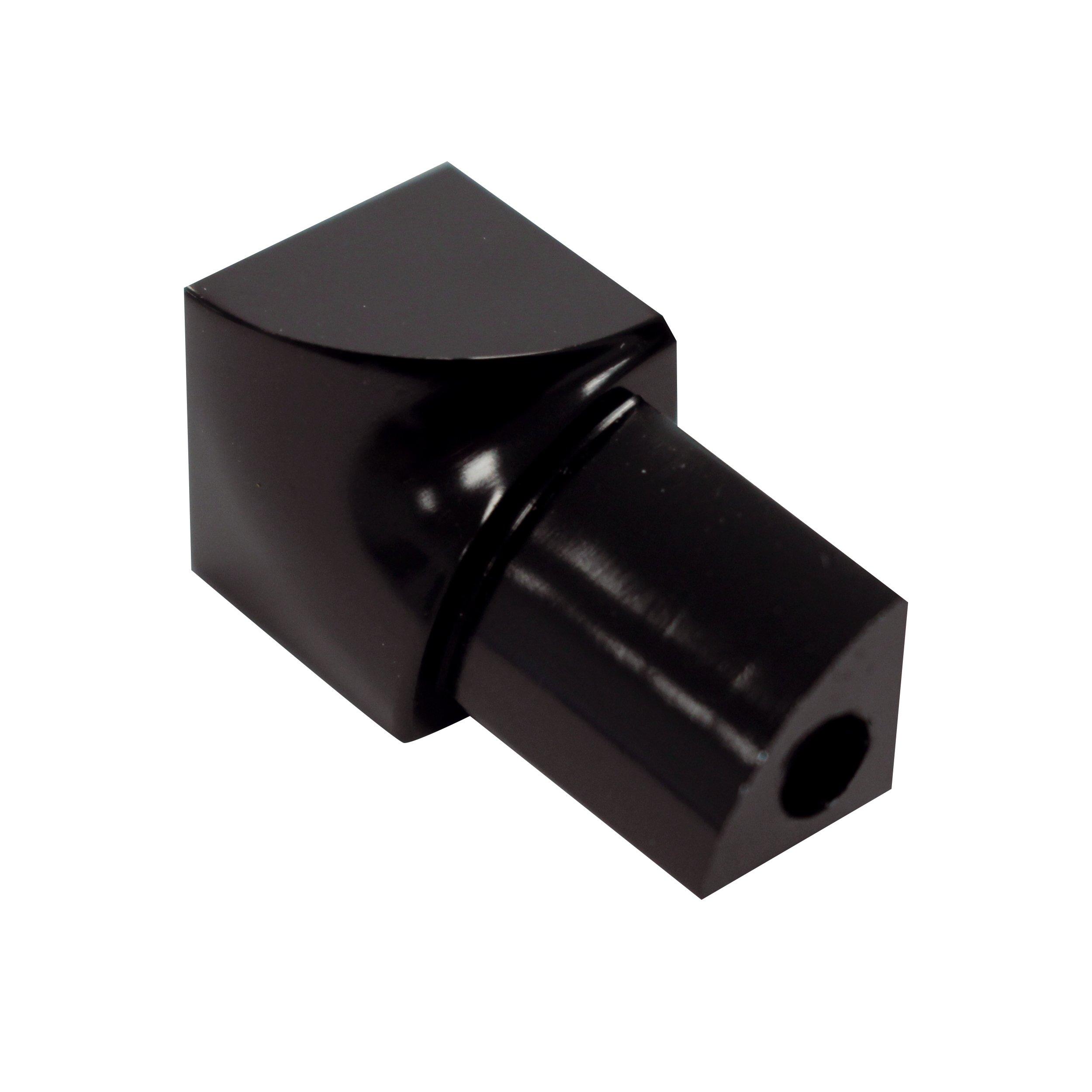 Laticrete Round Edge 3/8in. Brushed Black Inside Corner