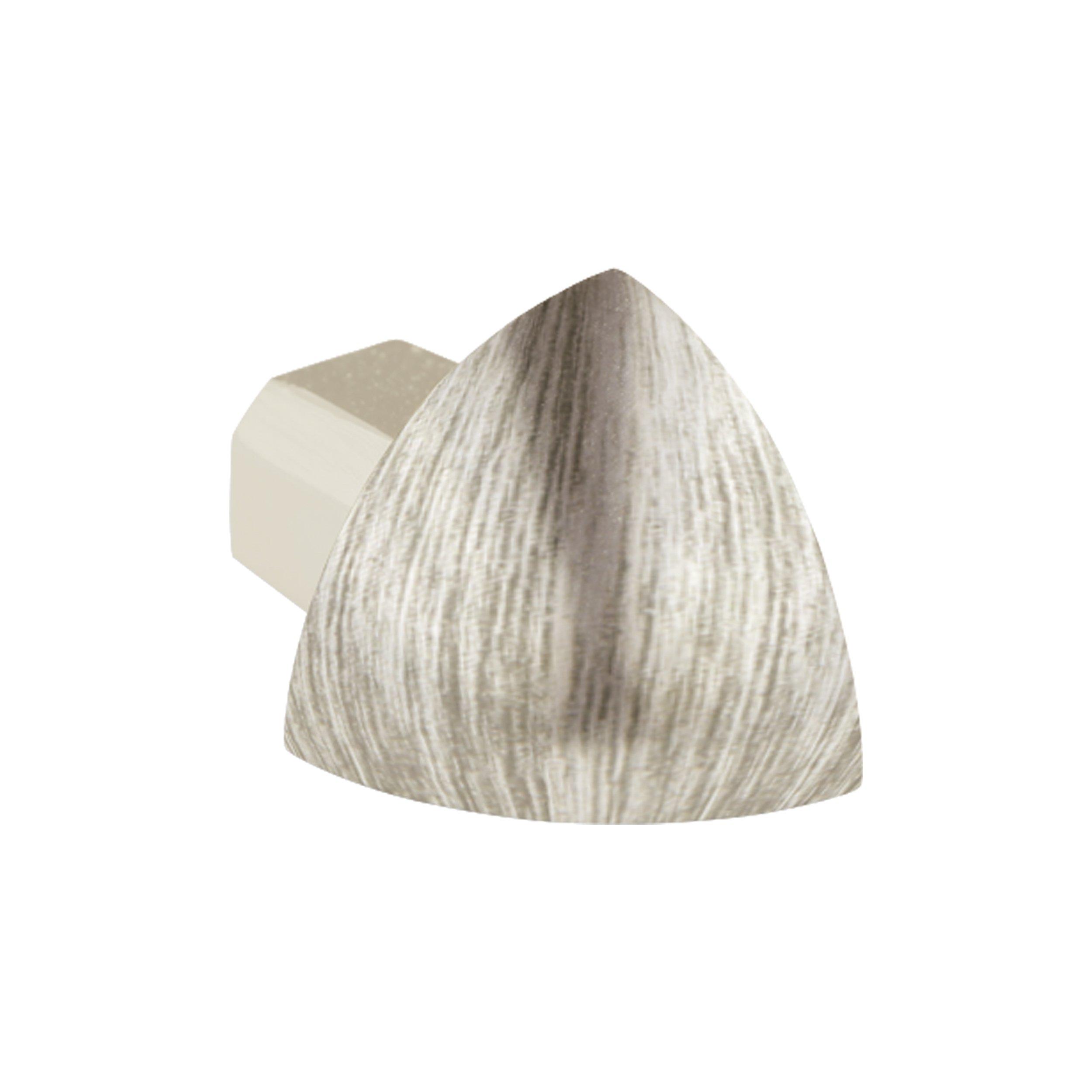 Laticrete Round Edge 3/8in. Brushed Nickel Outside Corner