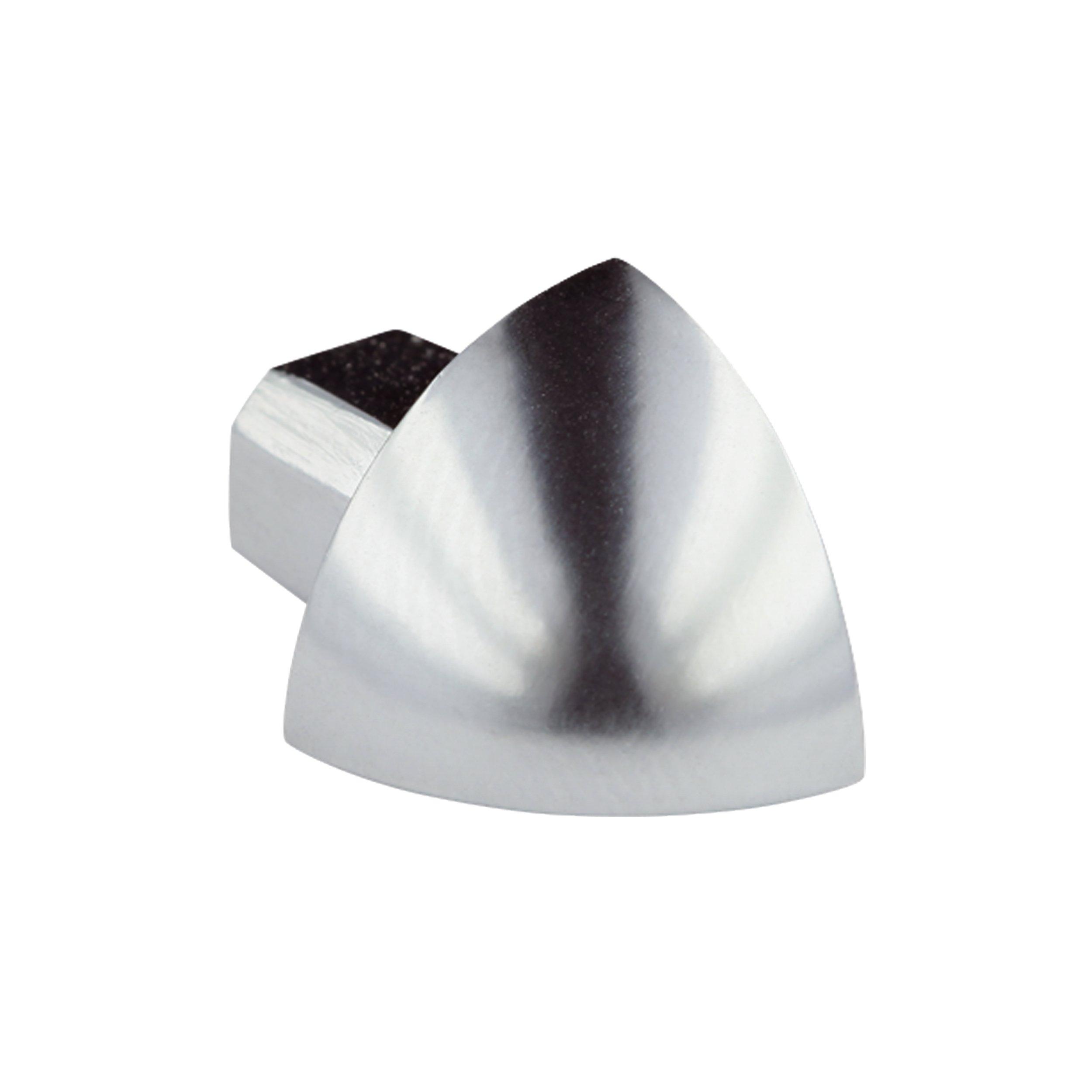 Laticrete Round Edge 3/8in. Polished Chrome Outside Corner