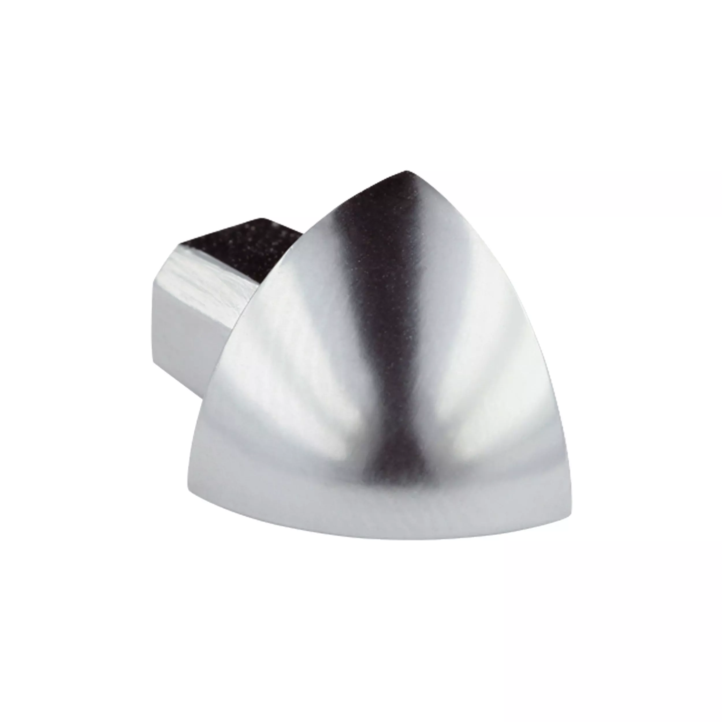Laticrete Round Edge 3/8in. Polished Chrome Outside Corner