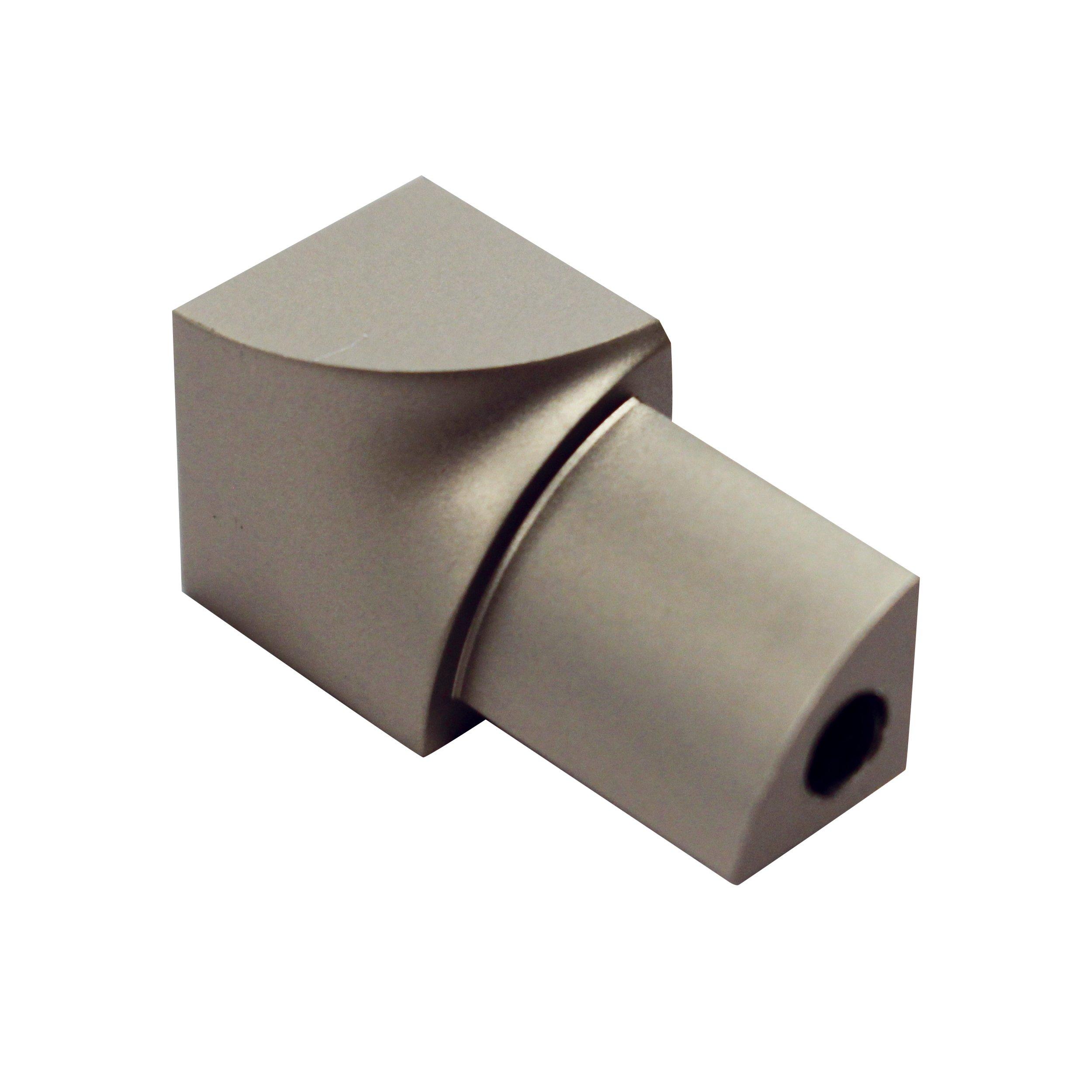 Laticrete Round Edge 3/8in. Satin Nickel Inside Corner