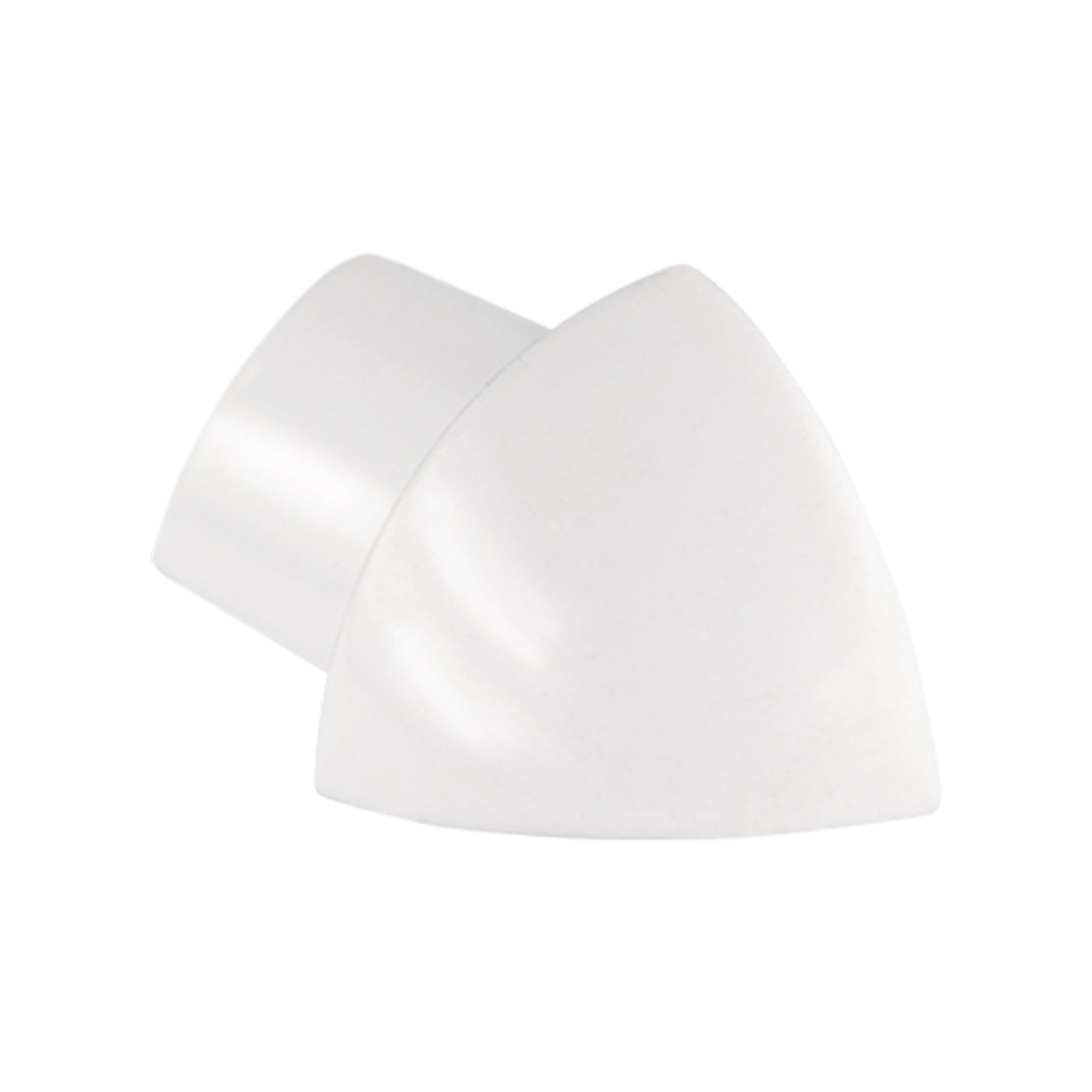 Laticrete Round Edge 3/8in. Brilliant White Outside Corner