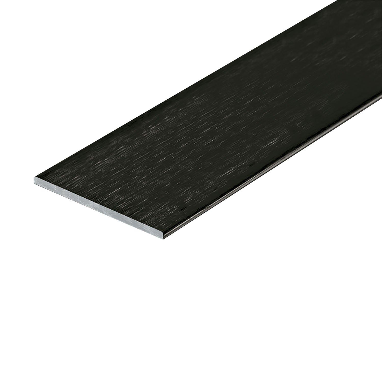 Laticrete Round Edge 3/8in. Brushed Black Profile