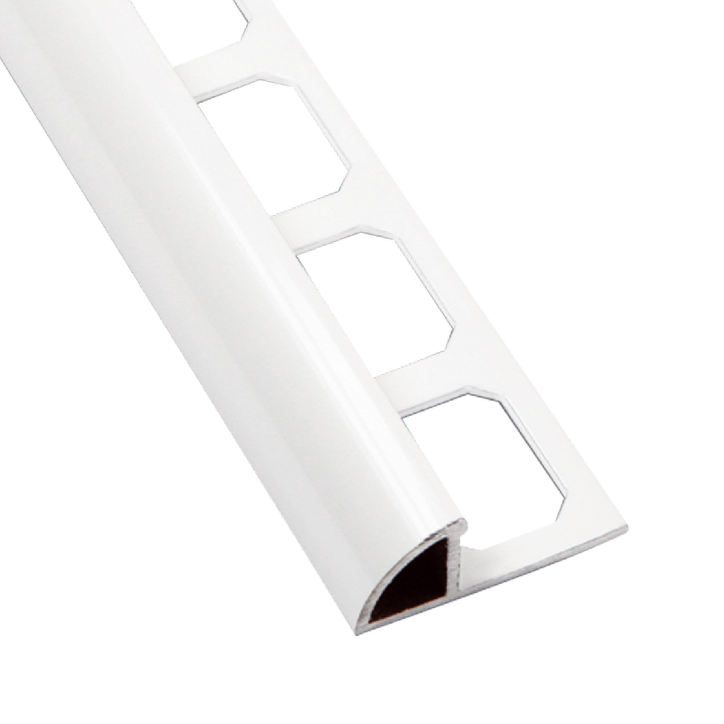 Laticrete Round Edge 3/8in. Brilliant White Profile