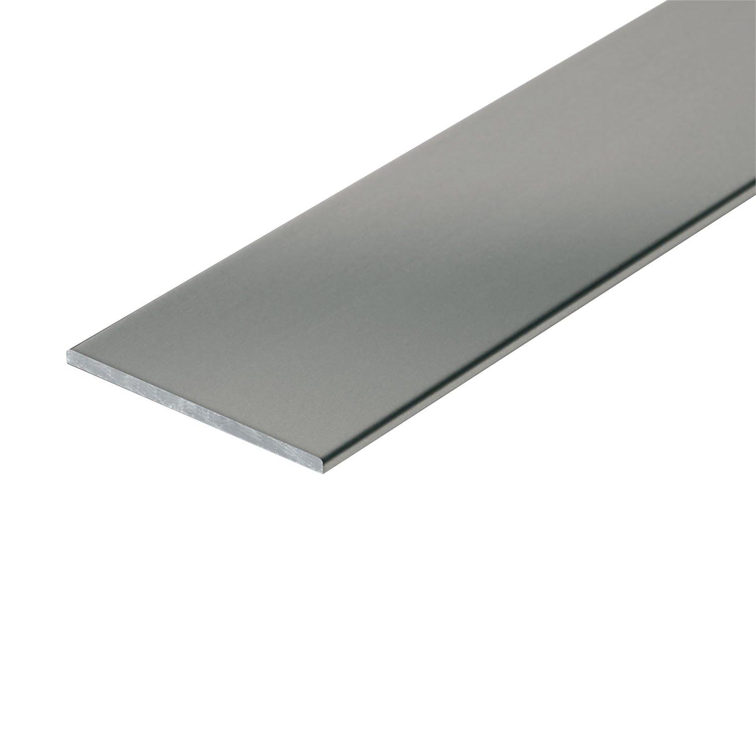 Laticrete L-Shape Edge 3/8in. Satin Nickel Profile