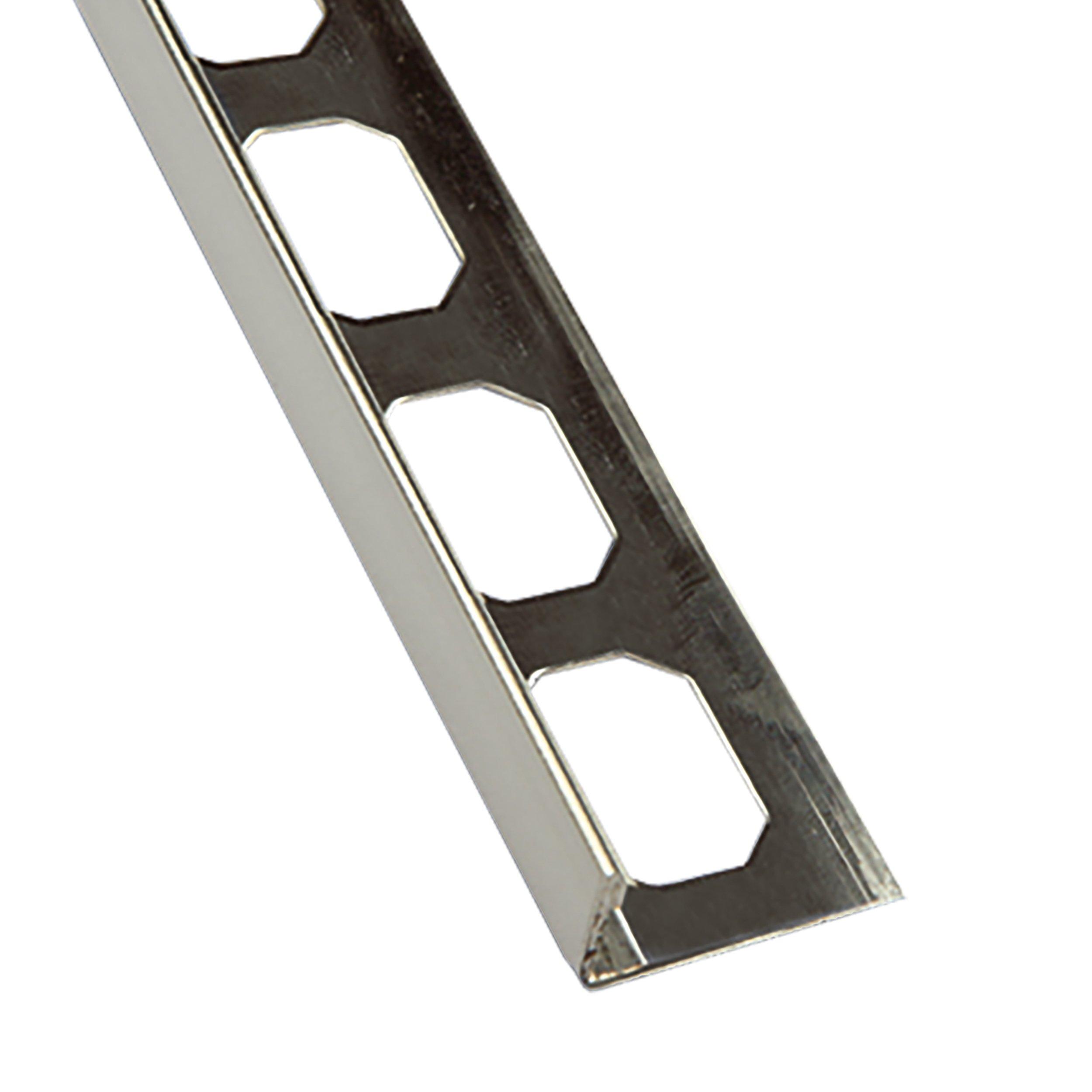 Laticrete L-Shape Edge 3/8in. Stainless Steel Profile