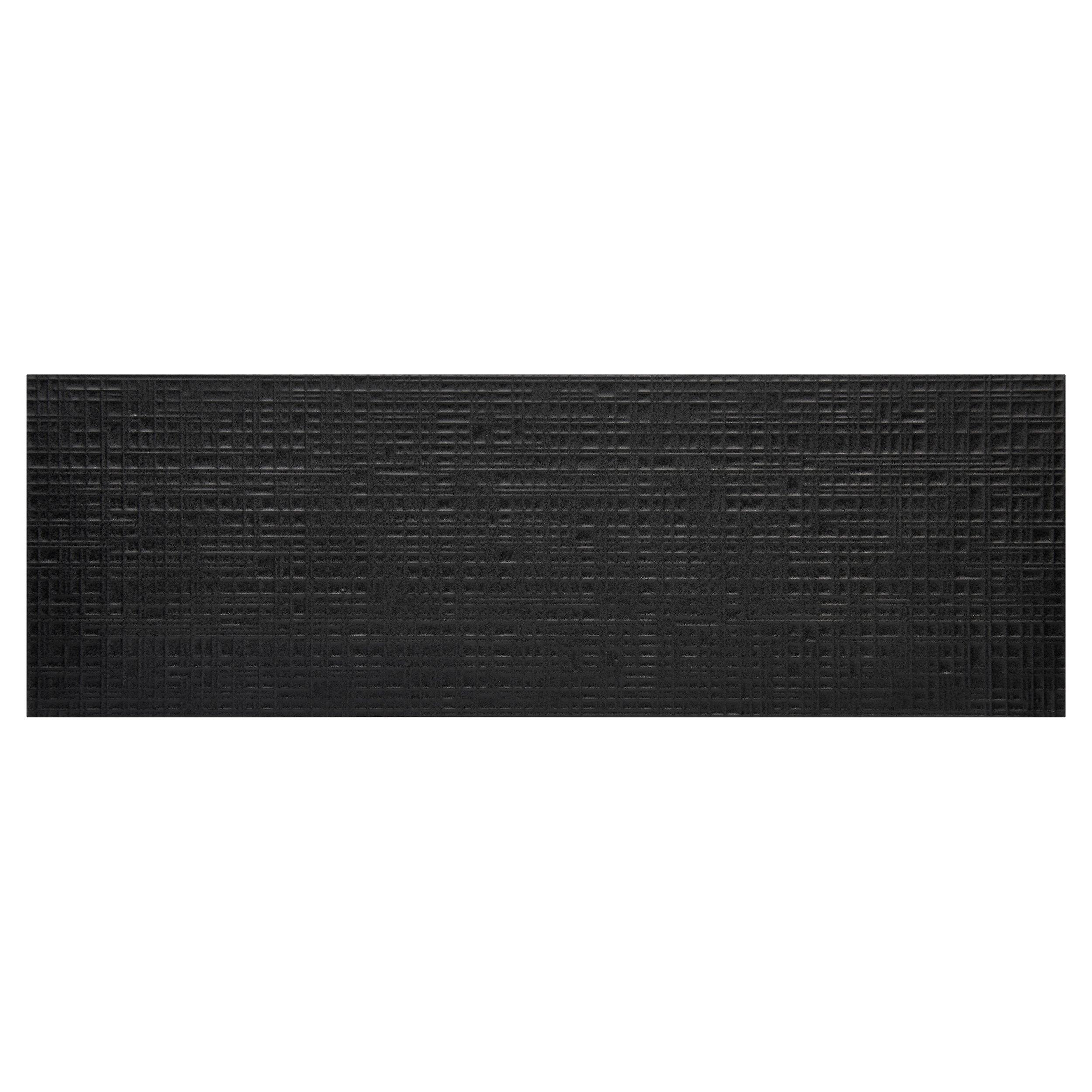 Nero Luna Basketweave Wall Tile