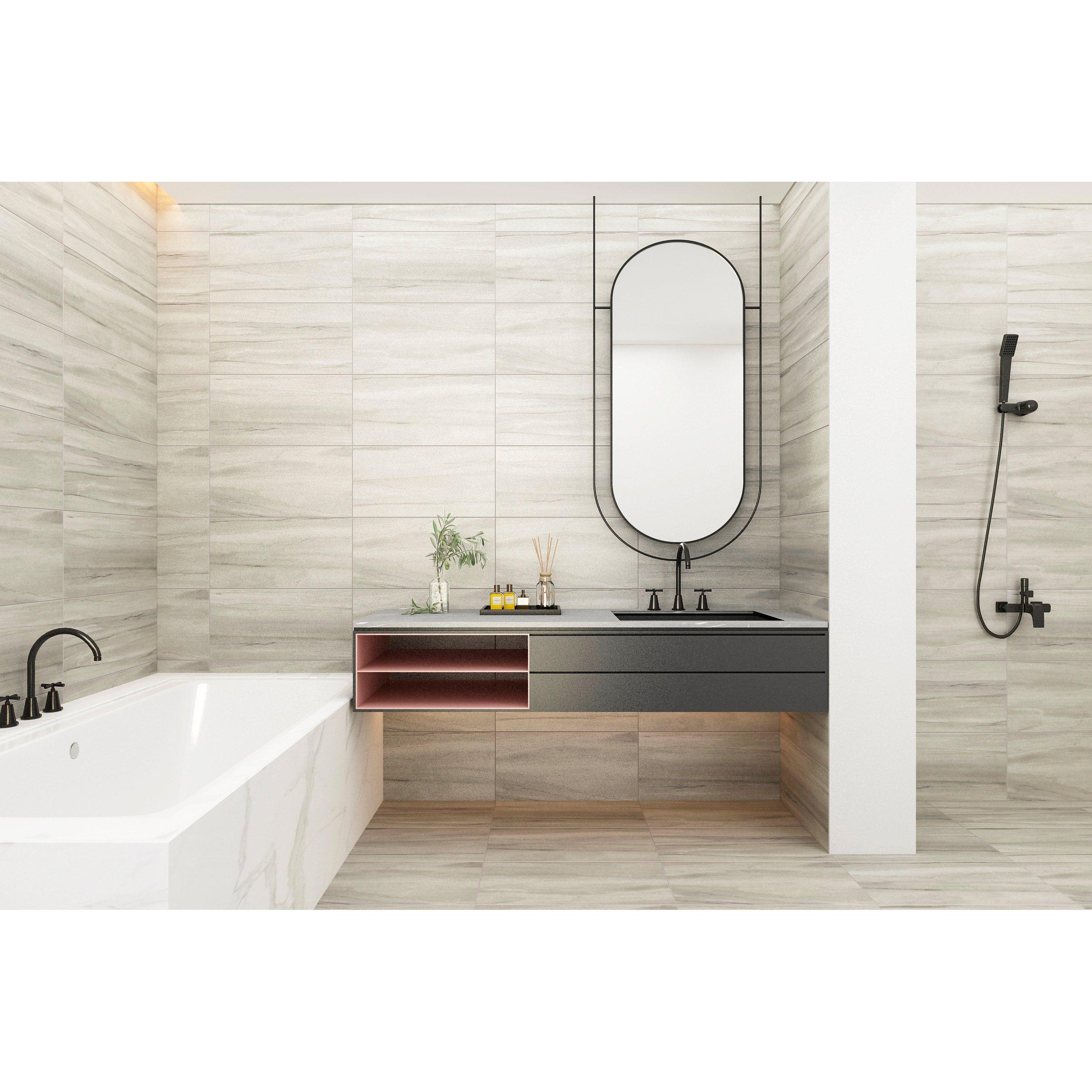 Avalon Ivory Matte Porcelain Tile