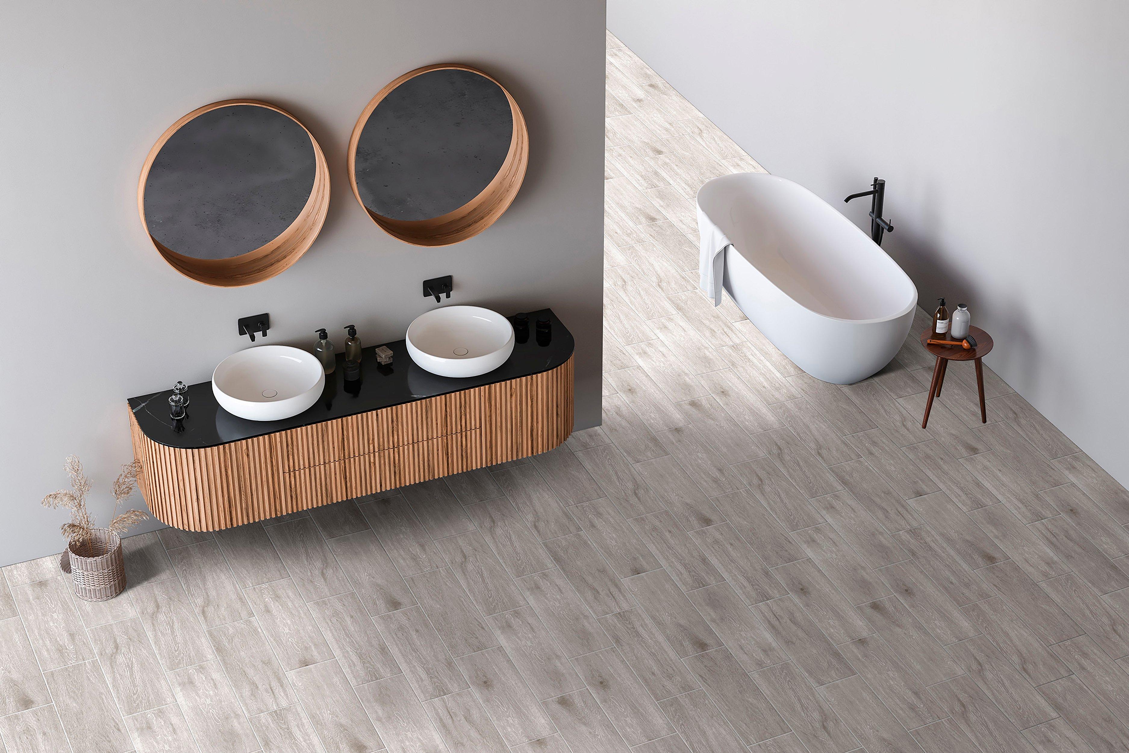 Triton Classic Wood Plank Matte Ceramic Tile