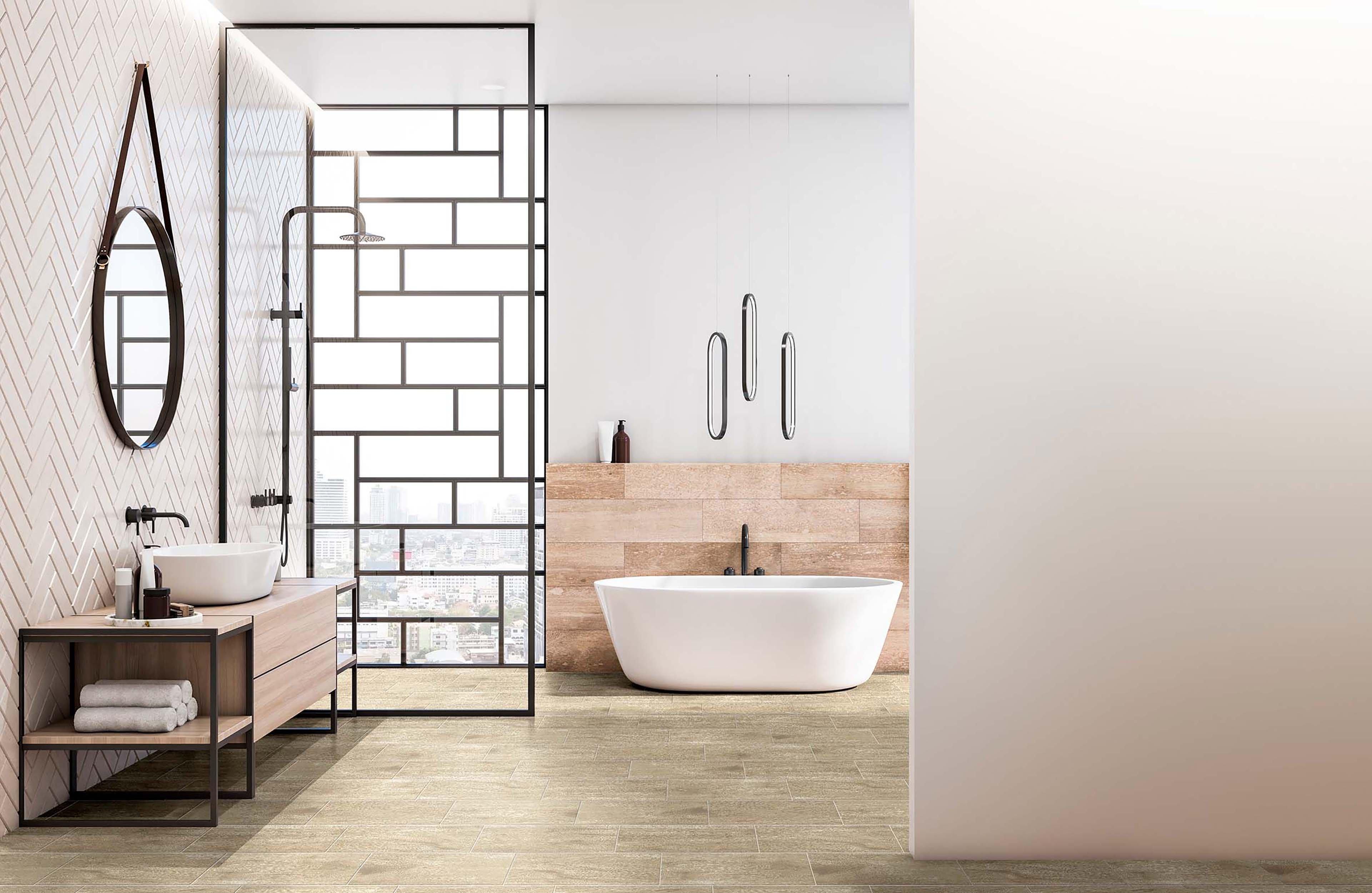 Triton Natural Wood Plank Matte Ceramic Tile