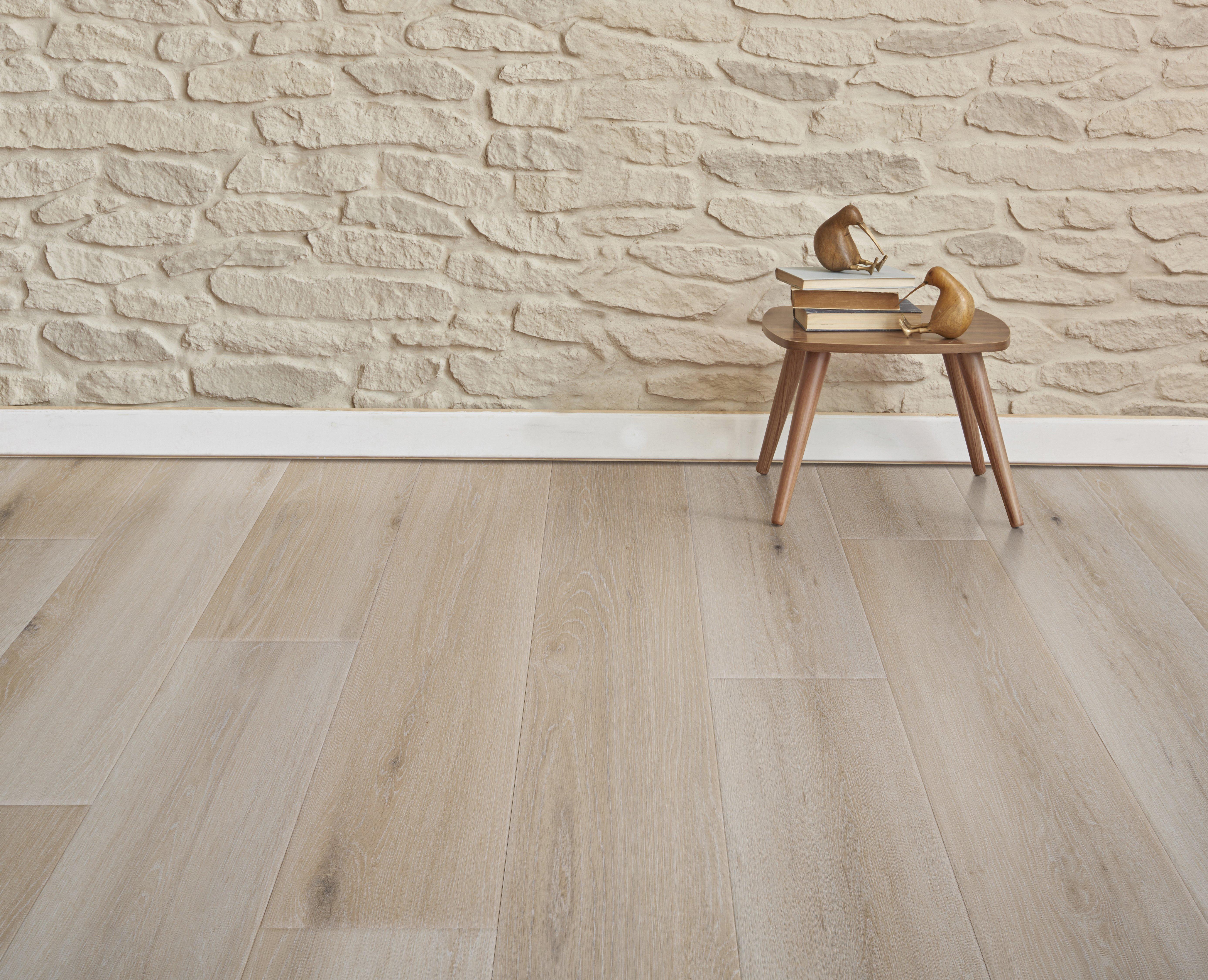 Seaside Ash Waterproof Rigid Core Luxury Vinyl Plank - Cork Pad